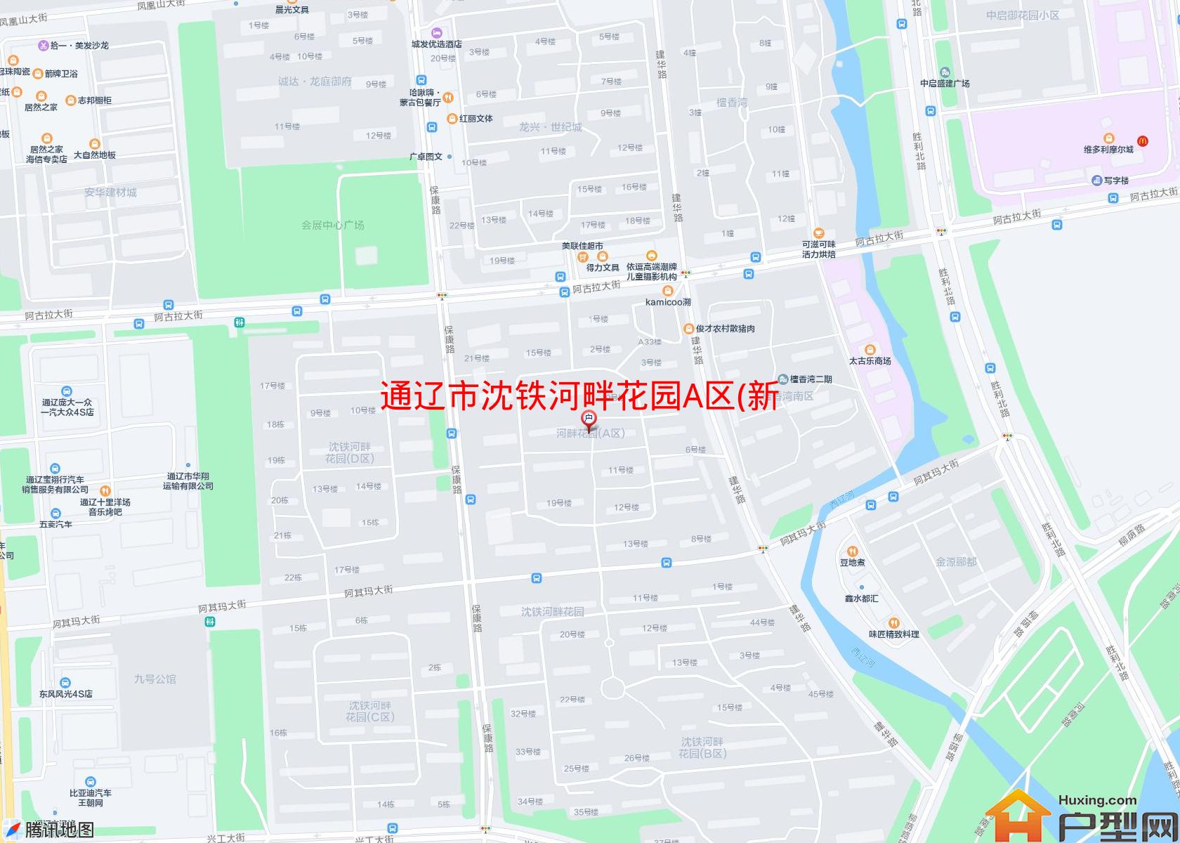 沈铁河畔花园A区(新城街道)小区 - 户型网