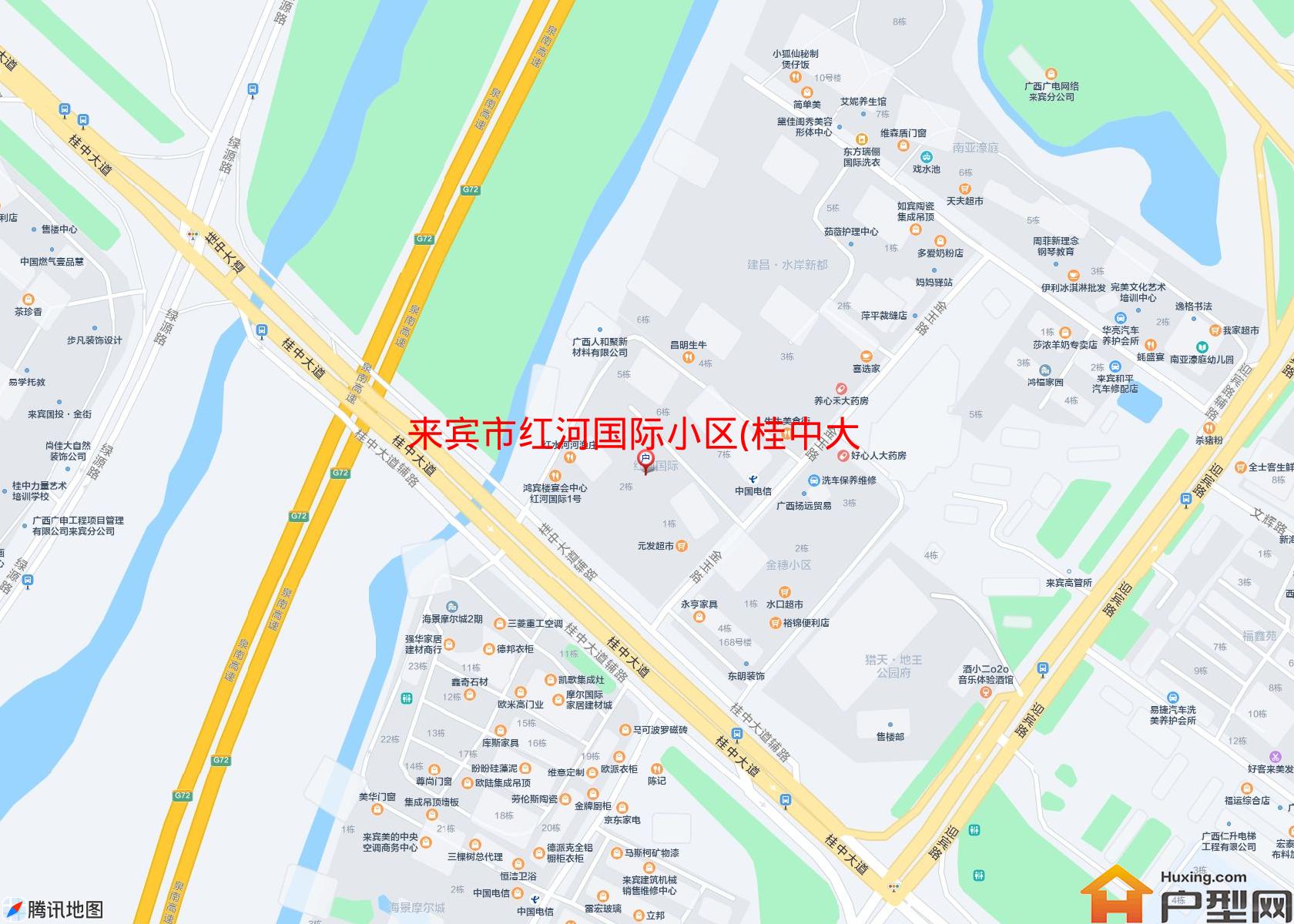 红河国际小区(桂中大道西190号)小区 - 户型网