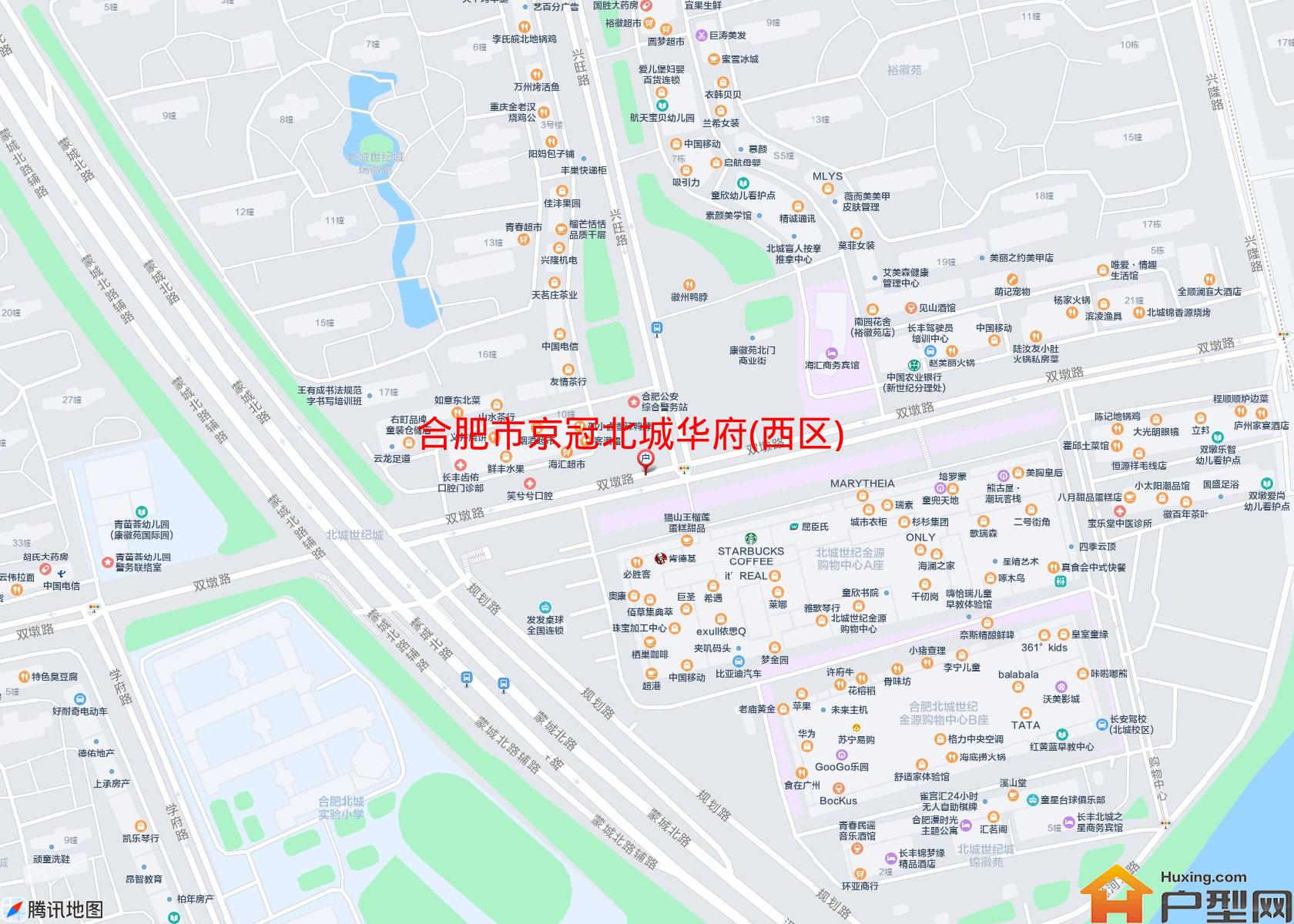 京冠北城华府(西区)小区 - 户型网