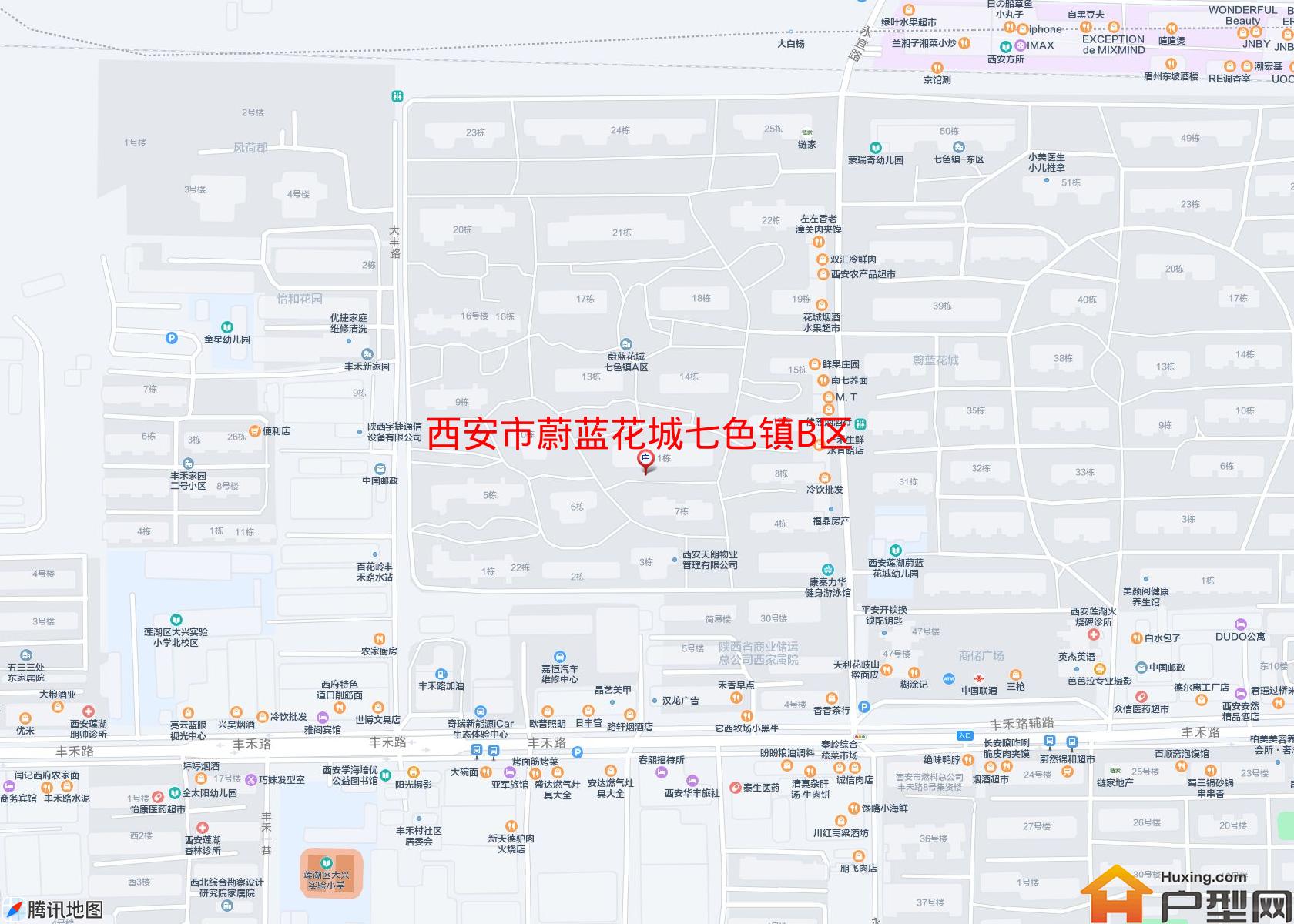 蔚蓝花城七色镇B区小区 - 户型网