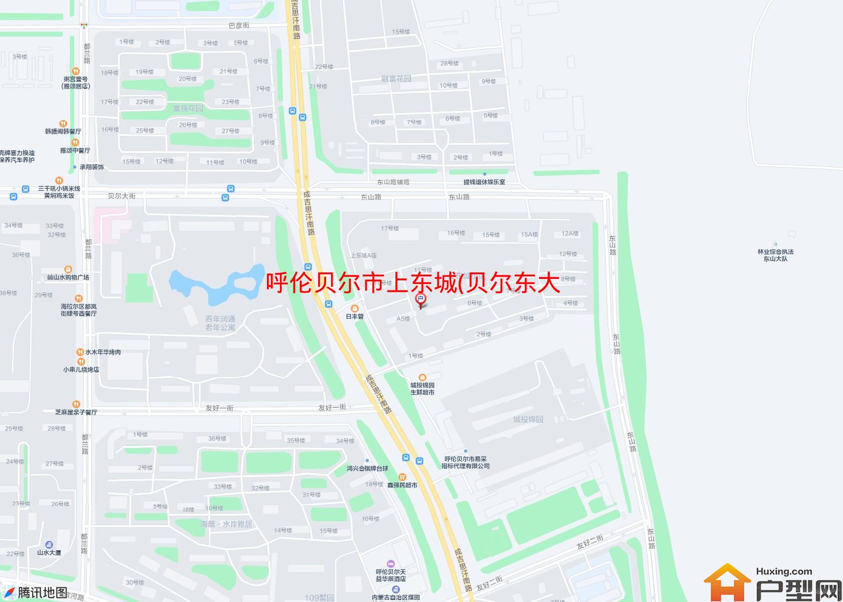 上东城(贝尔东大街)小区 - 户型网