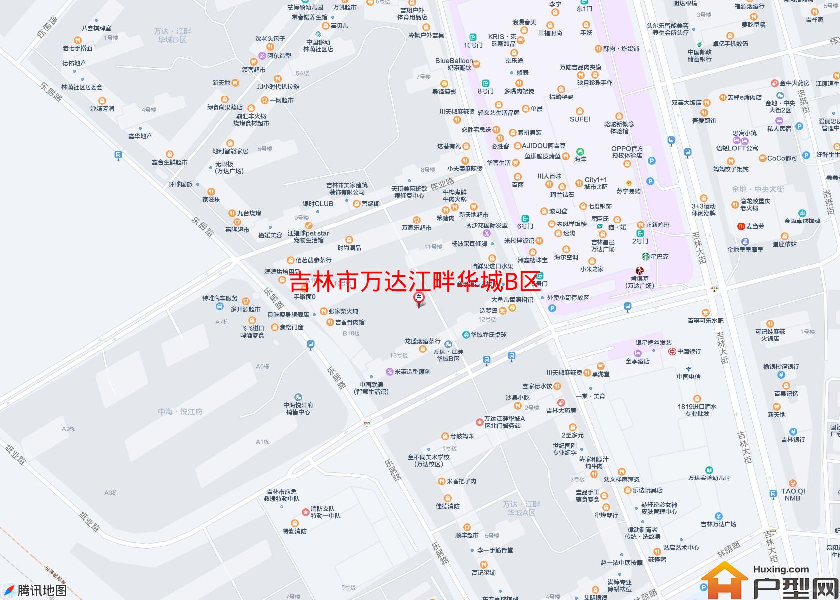 万达江畔华城B区小区 - 户型网