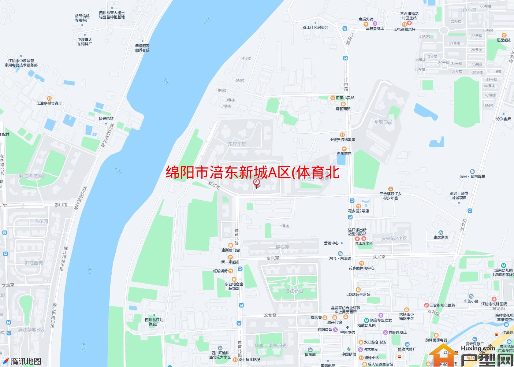 涪东新城A区(体育北路)小区 - 户型网