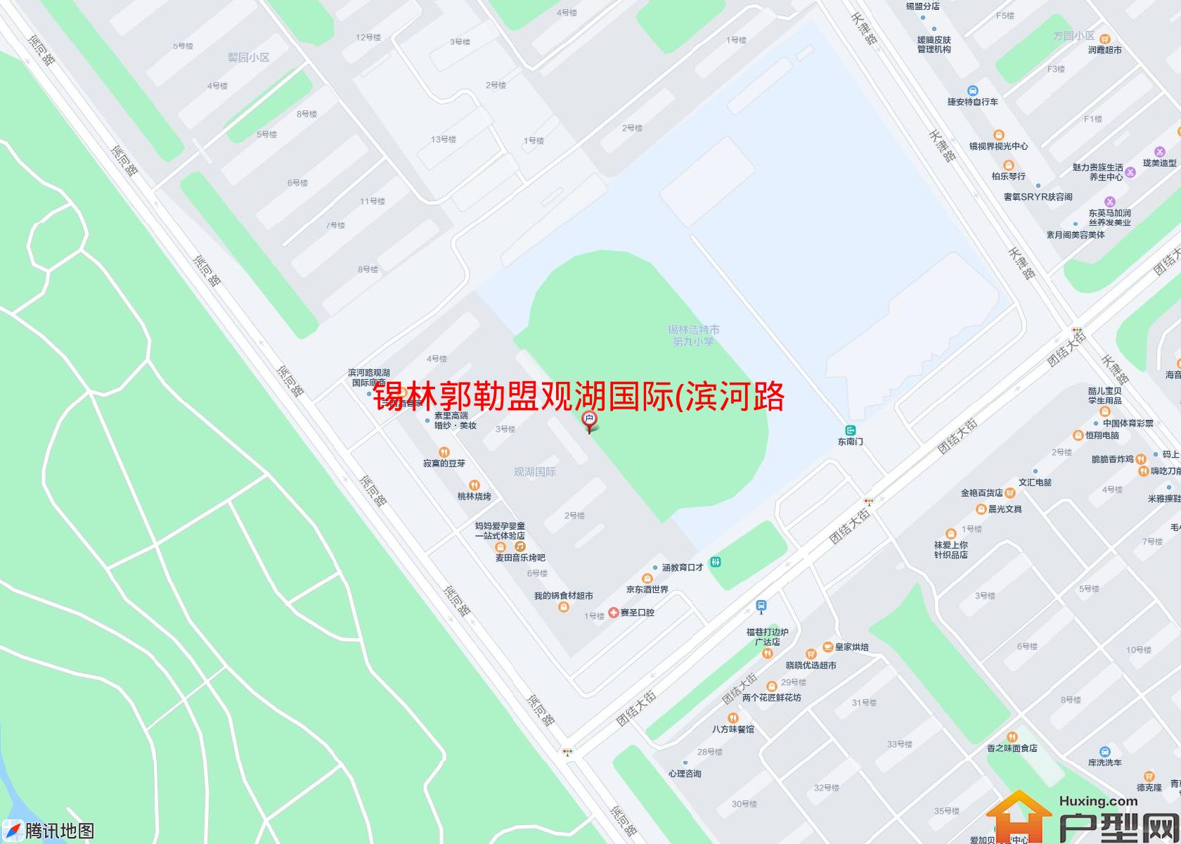 观湖国际(滨河路88)小区 - 户型网