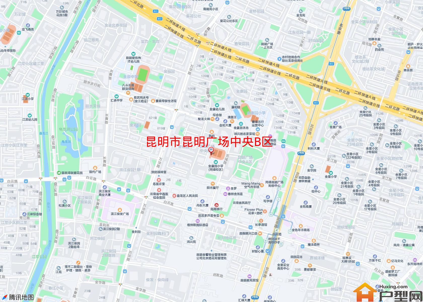 昆明广场中央B区小区 - 户型网