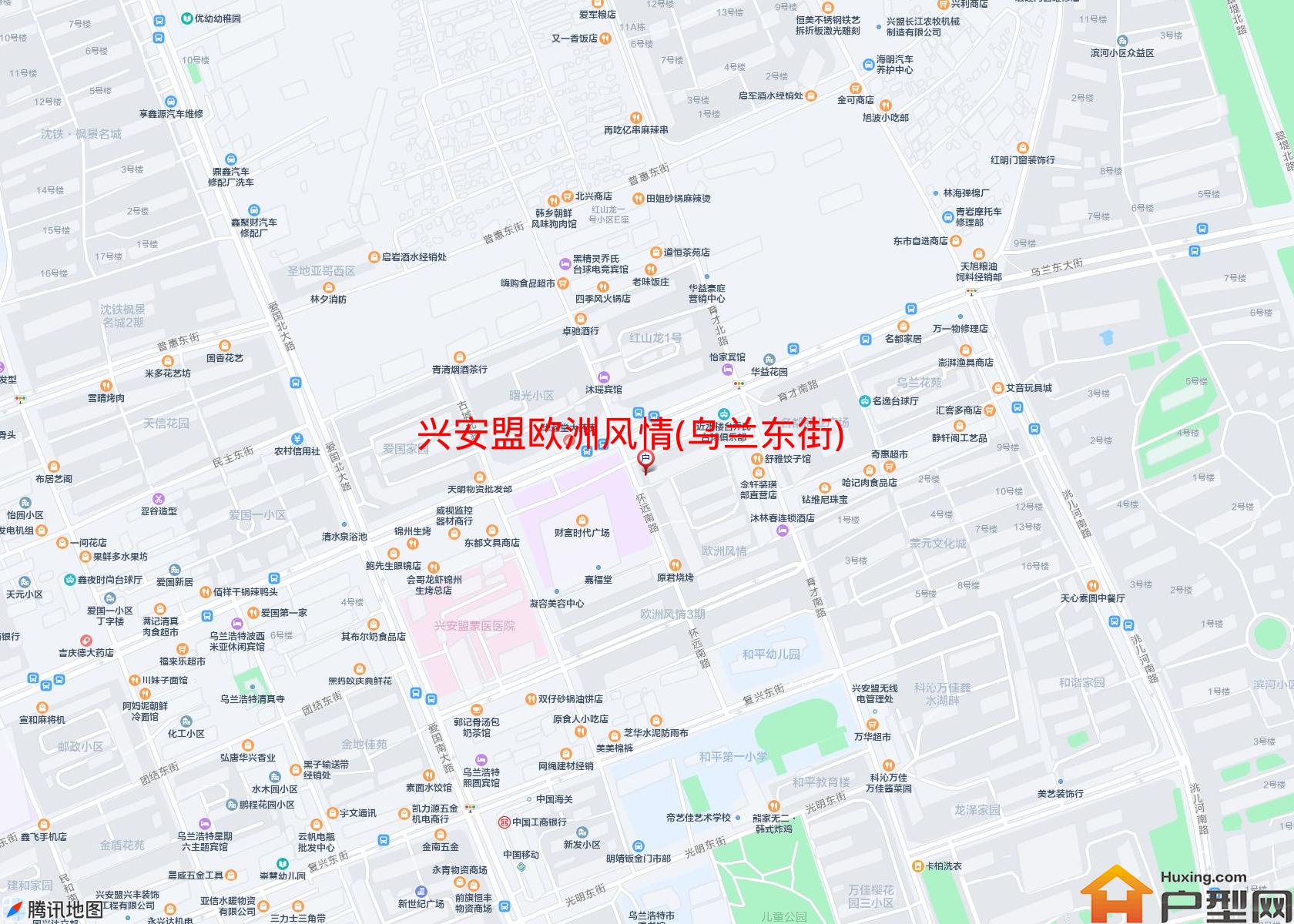 欧洲风情(乌兰东街)小区 - 户型网
