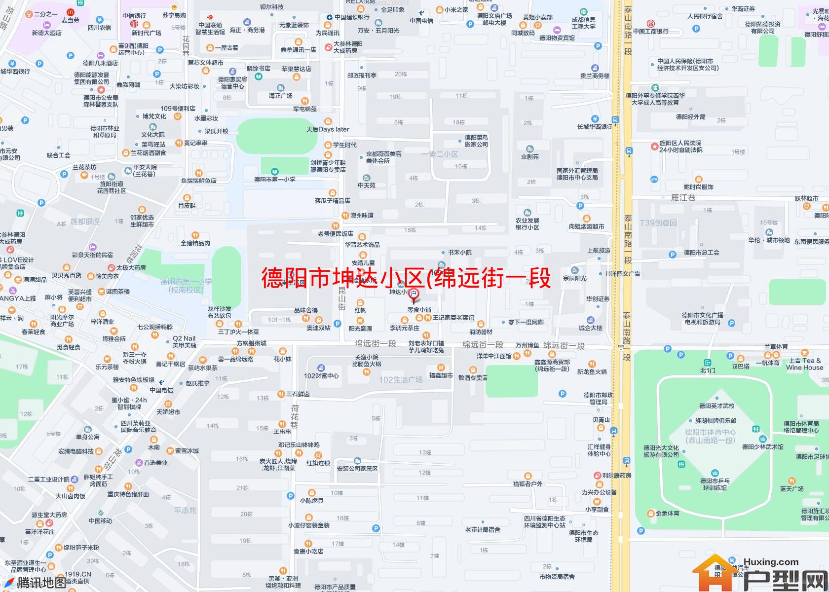 坤达小区(绵远街一段)小区 - 户型网