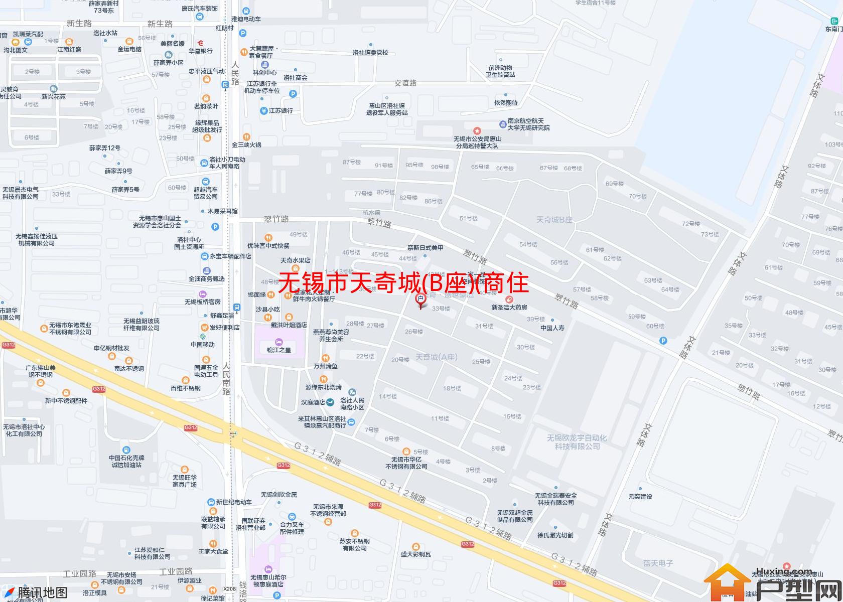 天奇城(B座)(商住楼)小区 - 户型网