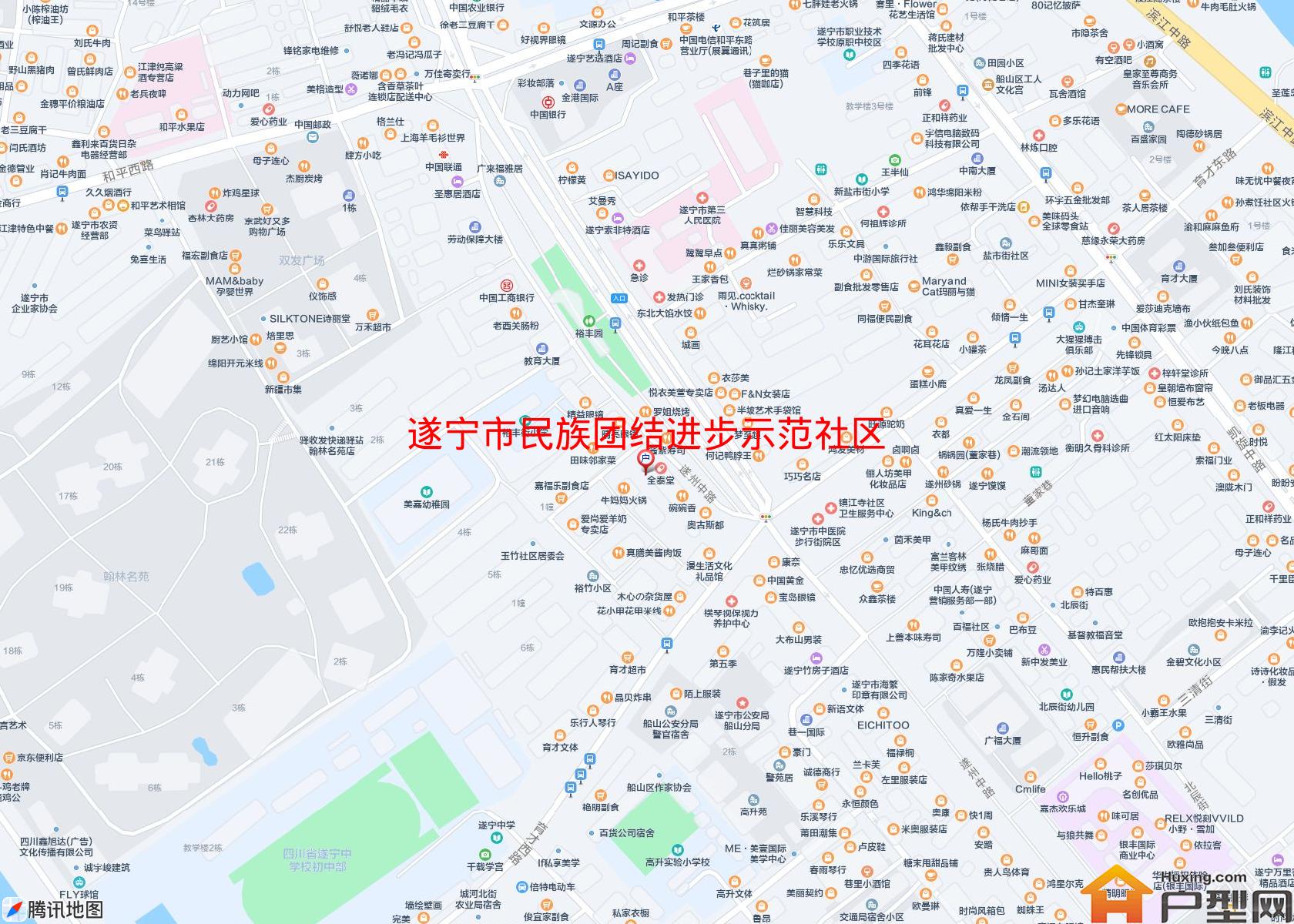 民族团结进步示范社区(遂州中路205号)小区 - 户型网