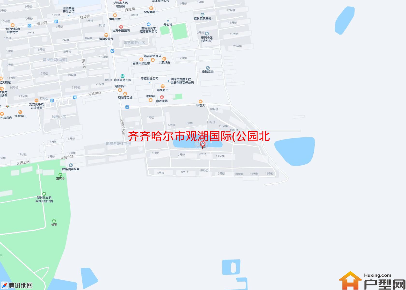 观湖国际(公园北路)小区 - 户型网