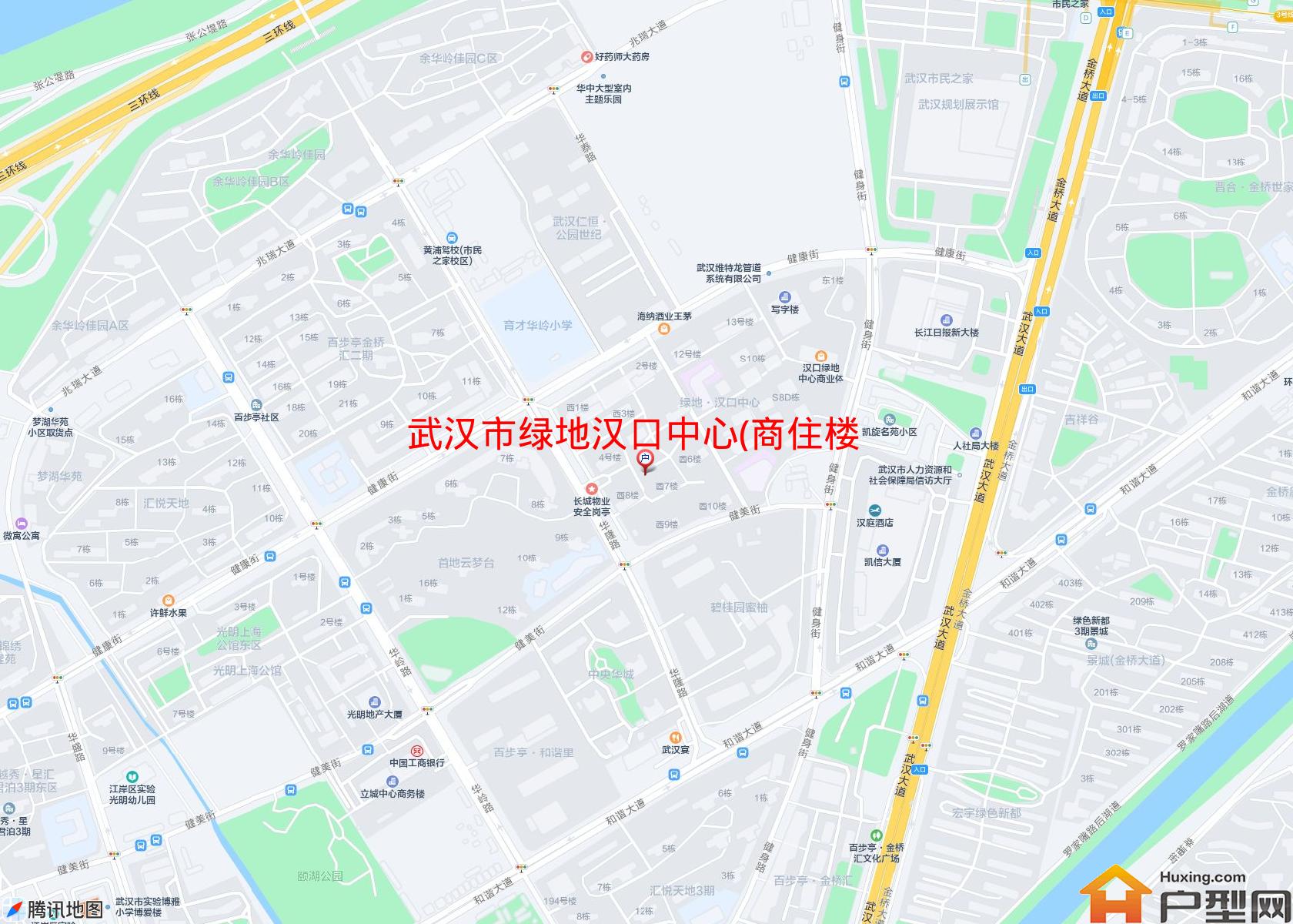 绿地汉口中心(商住楼)小区 - 户型网