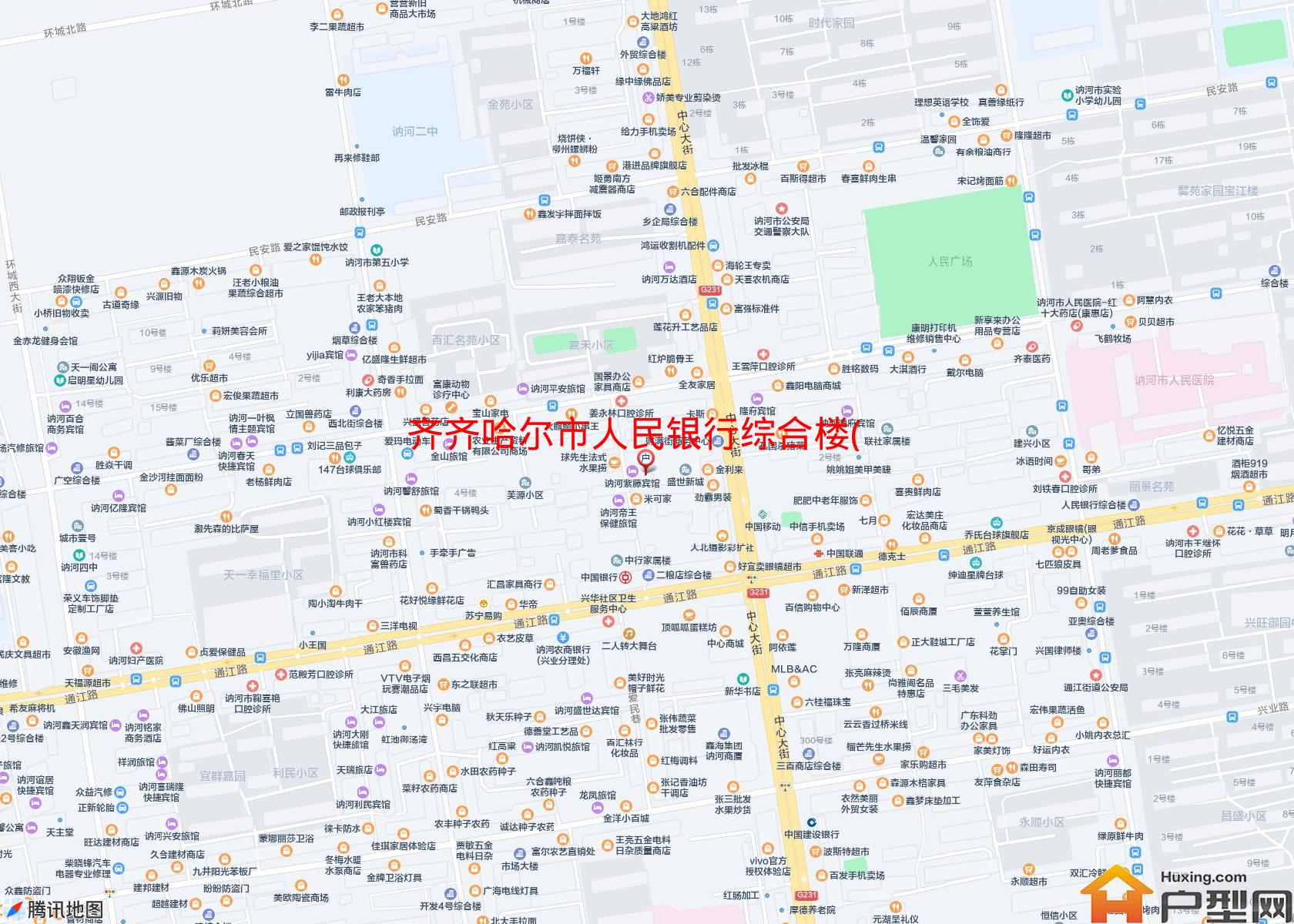 人民银行综合楼(通江路)小区 - 户型网