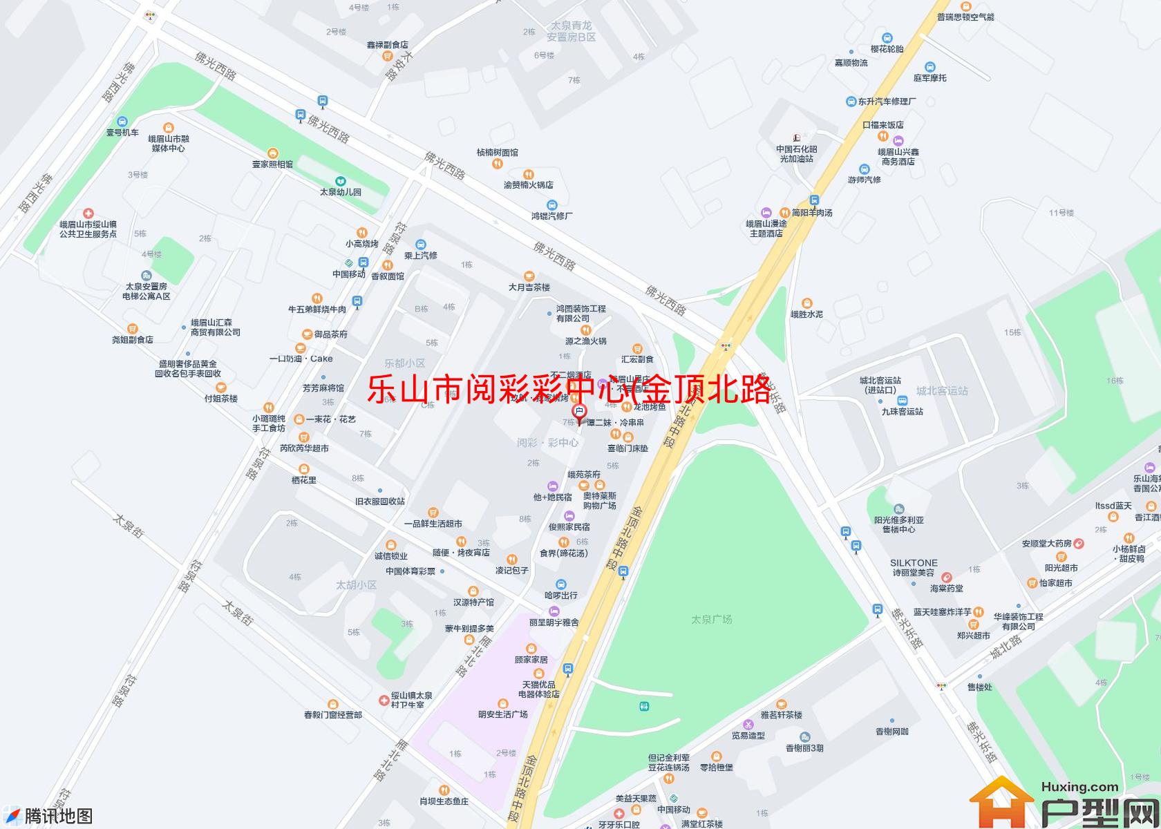 阅彩彩中心(金顶北路)小区 - 户型网