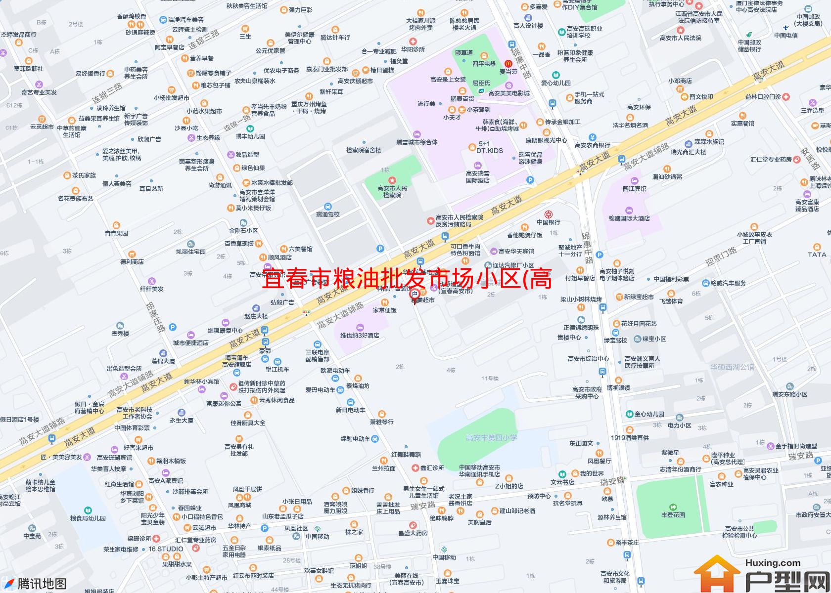 粮油批发市场小区(高安大道605号)小区 - 户型网
