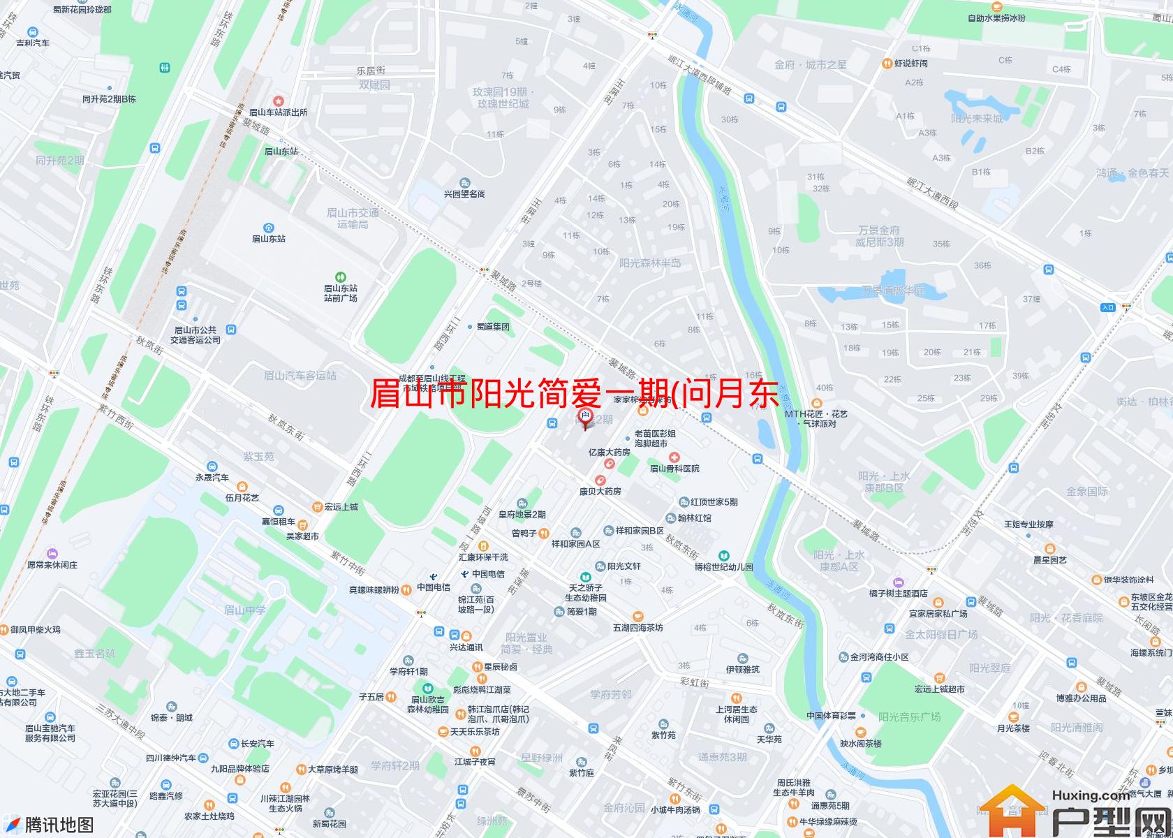 阳光简爱一期(问月东街1号)小区 - 户型网