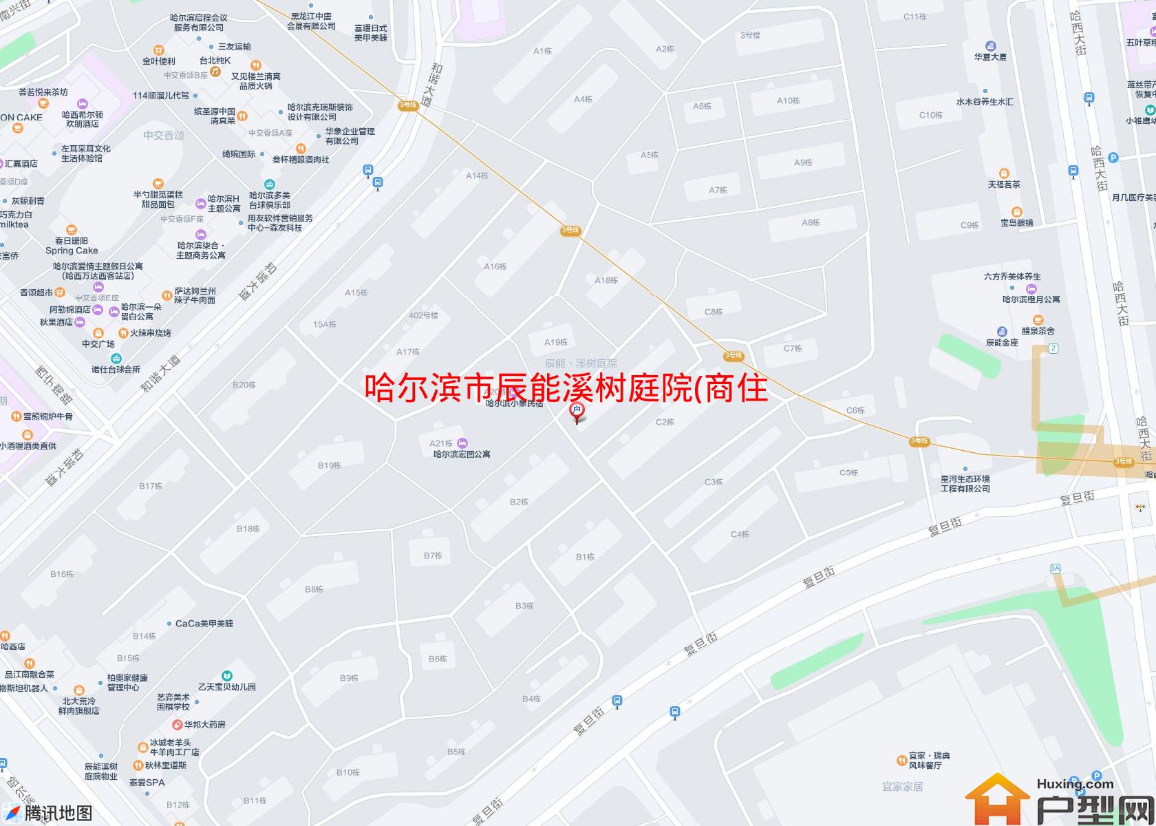 辰能溪树庭院(商住楼)小区 - 户型网