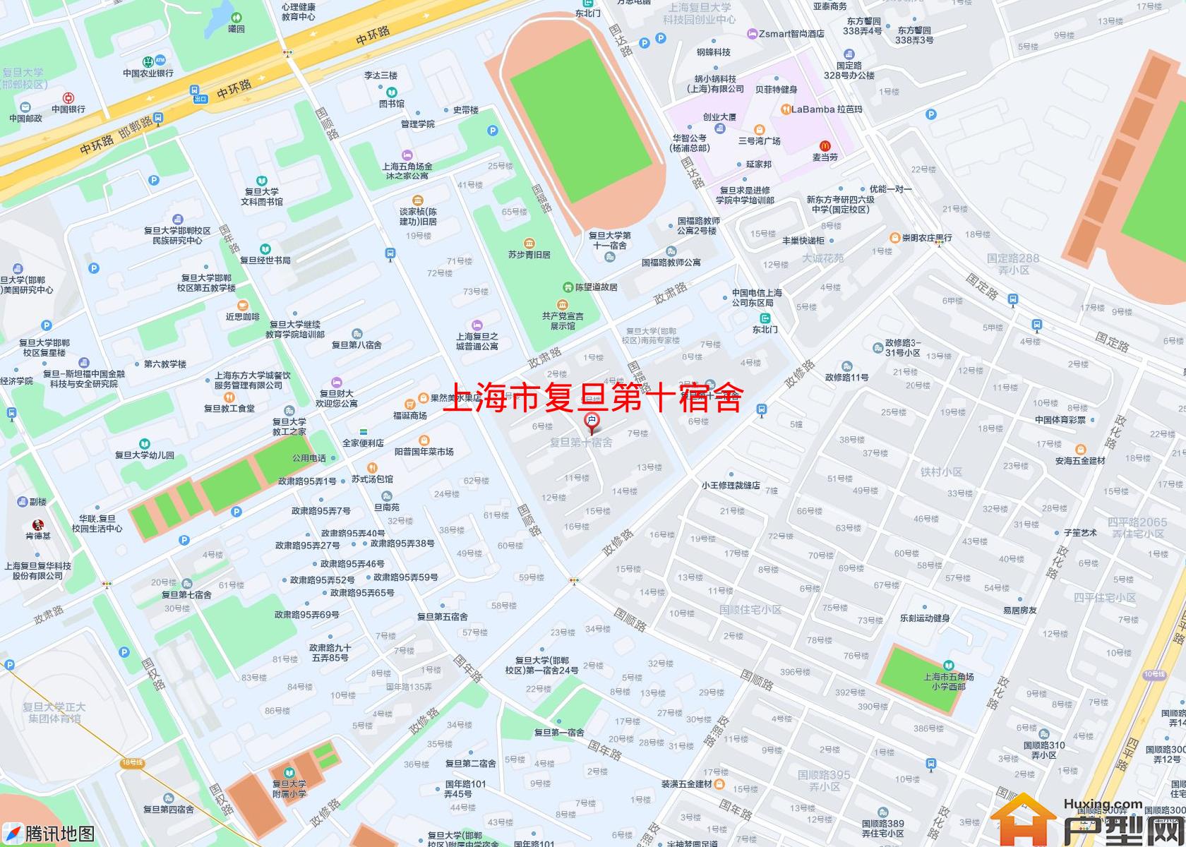 复旦第十宿舍小区 - 户型网