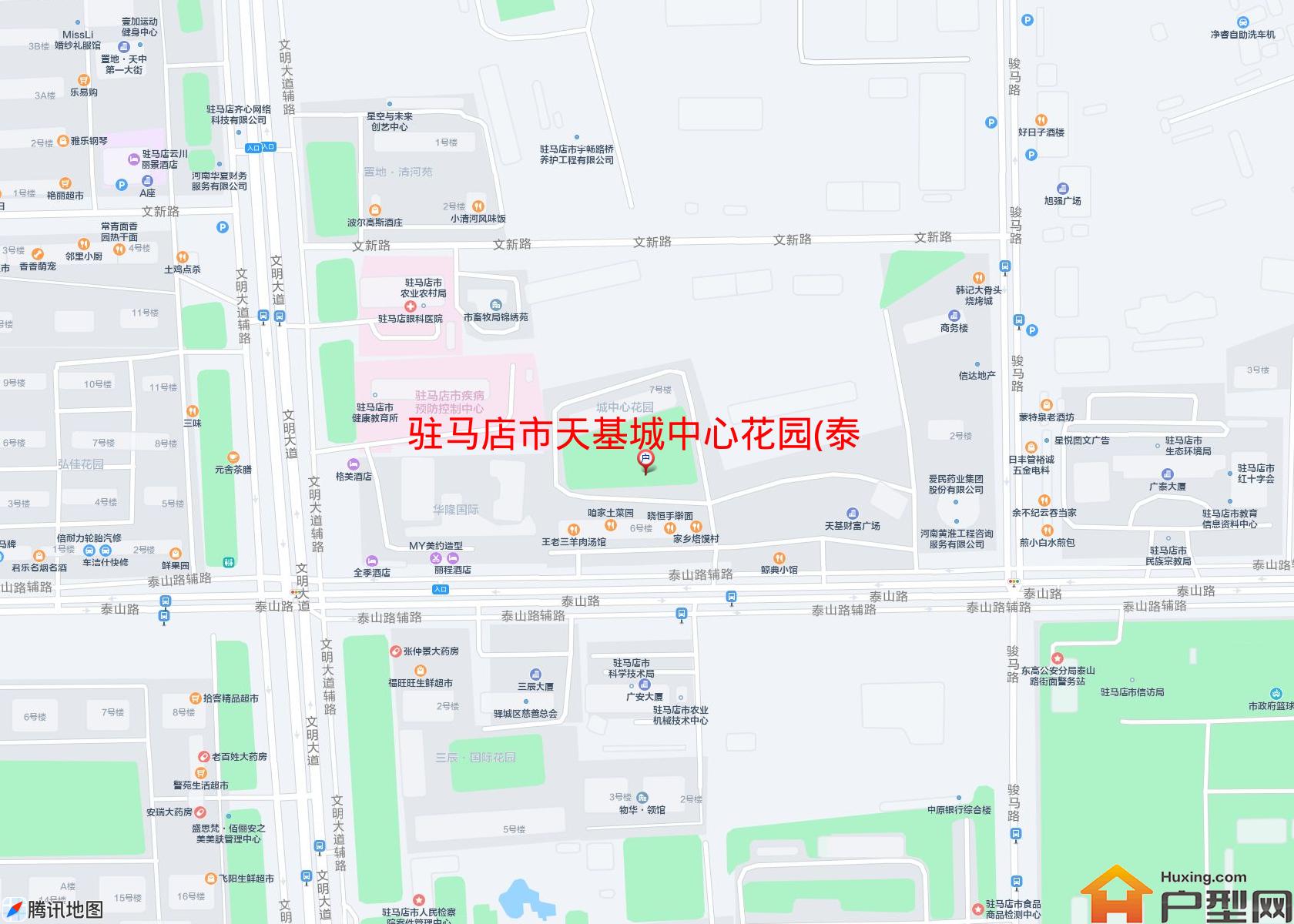 天基城中心花园(泰山路)小区 - 户型网