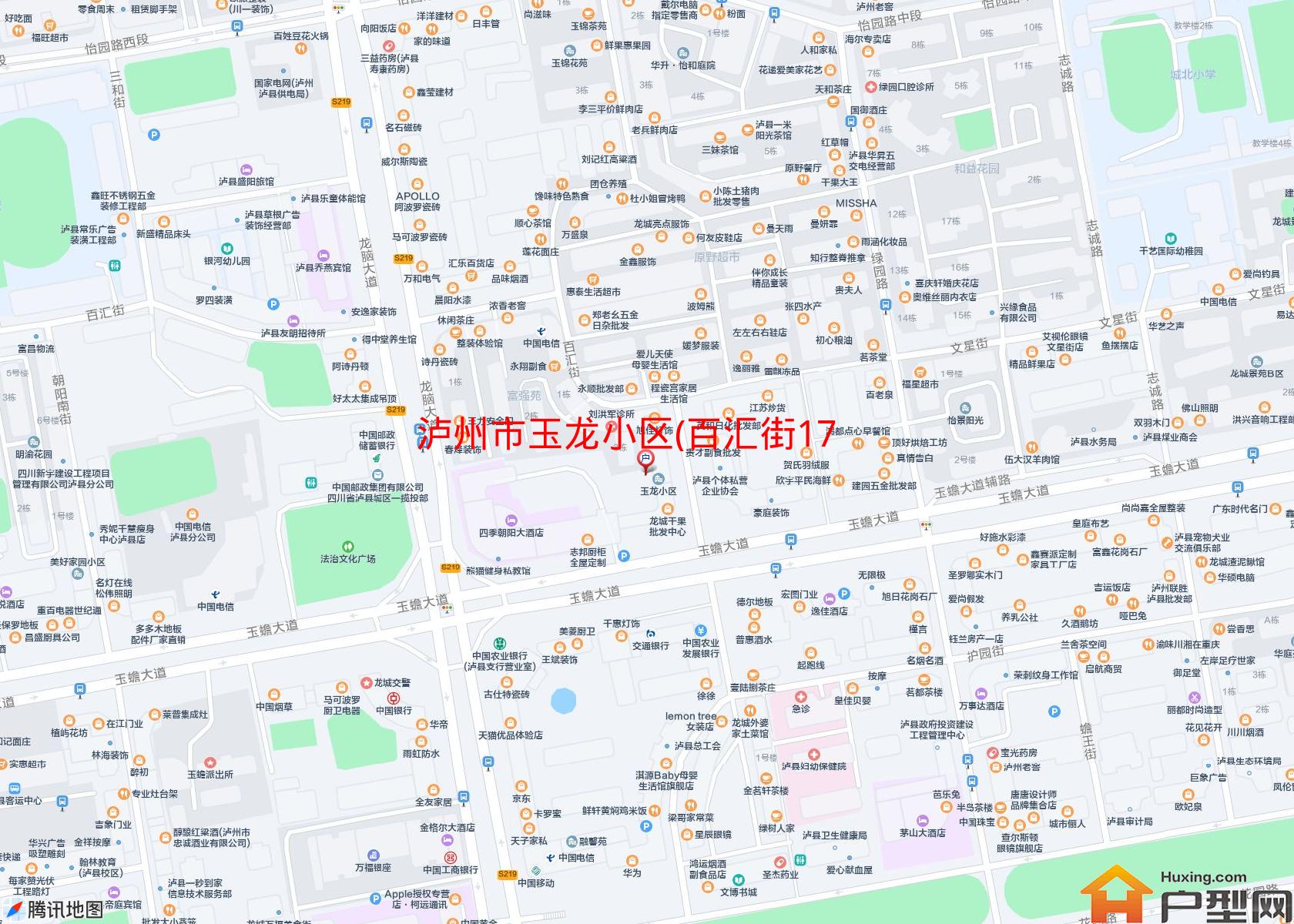 玉龙小区(百汇街172号)小区 - 户型网