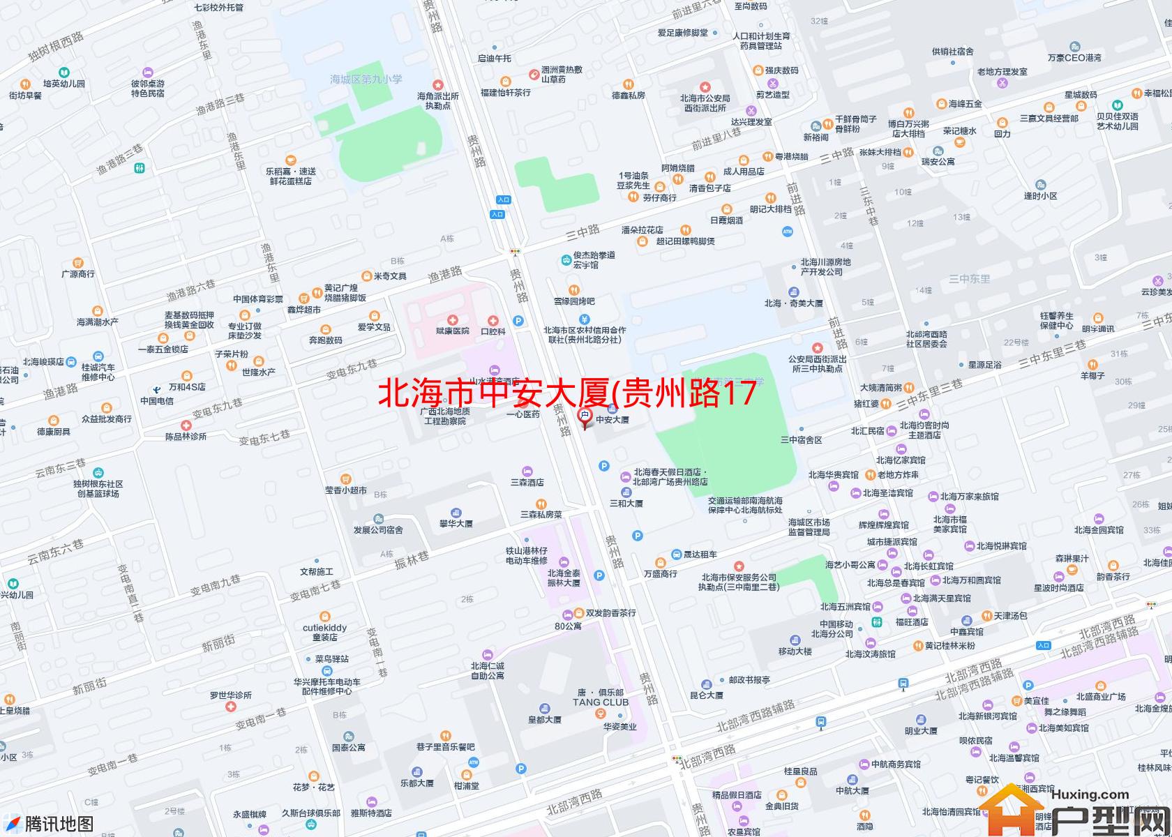 中安大厦(贵州路17号)小区 - 户型网