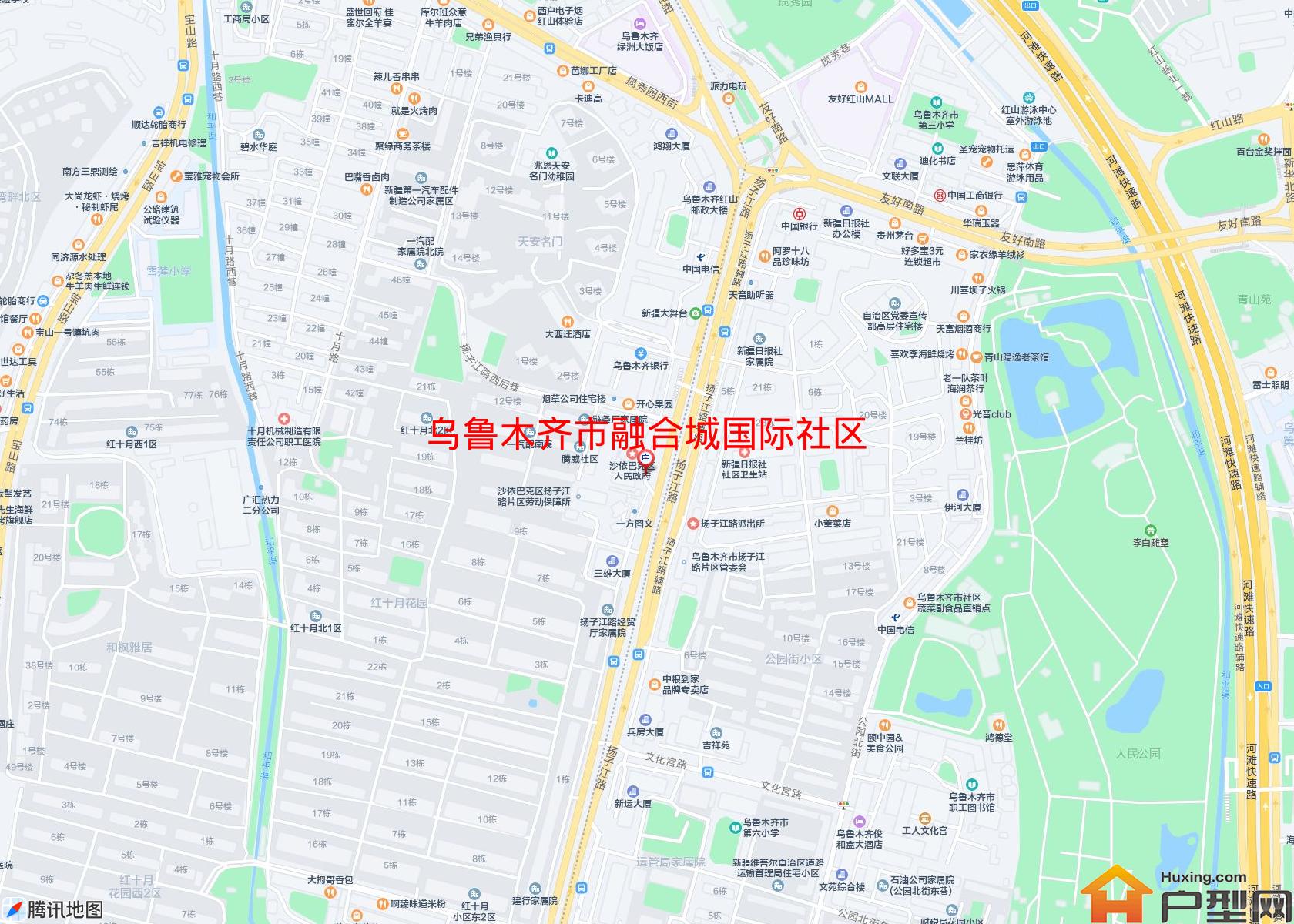 融合城国际社区小区 - 户型网