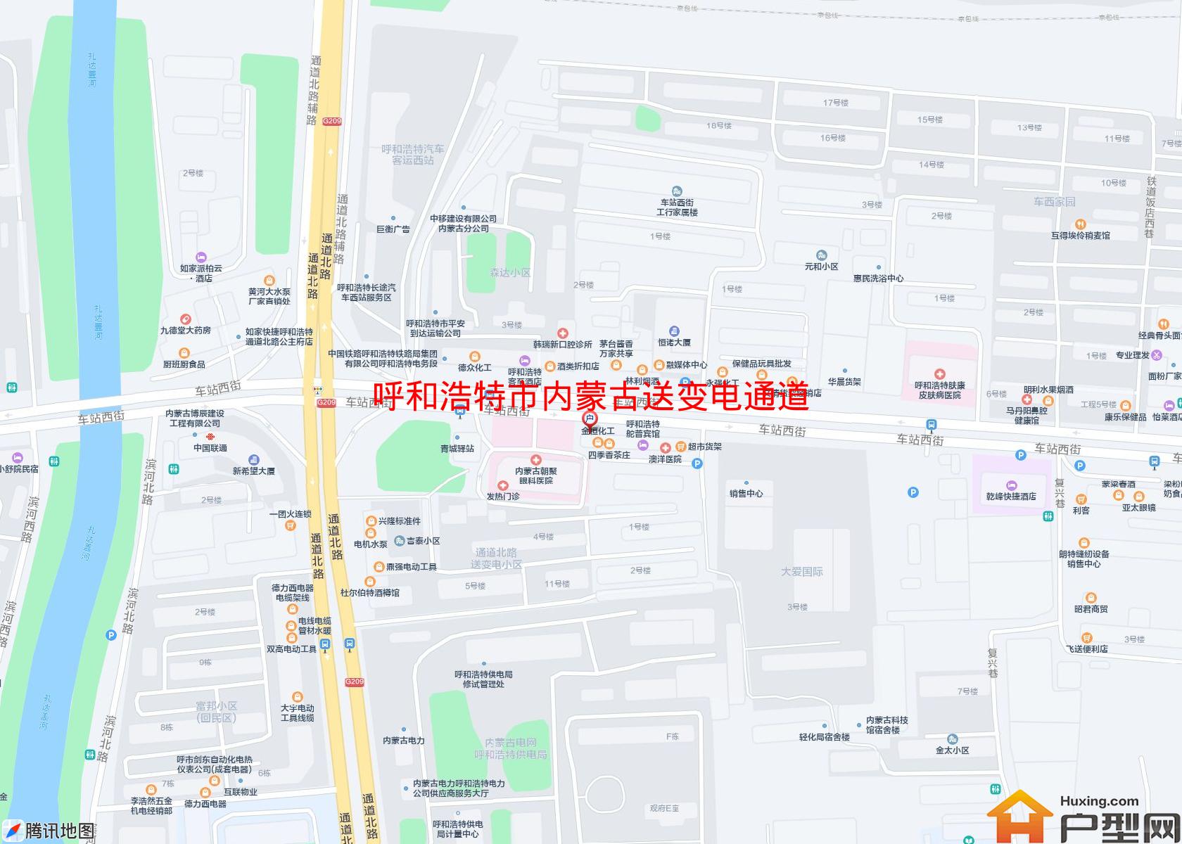 内蒙古送变电通道北街小区小区 - 户型网