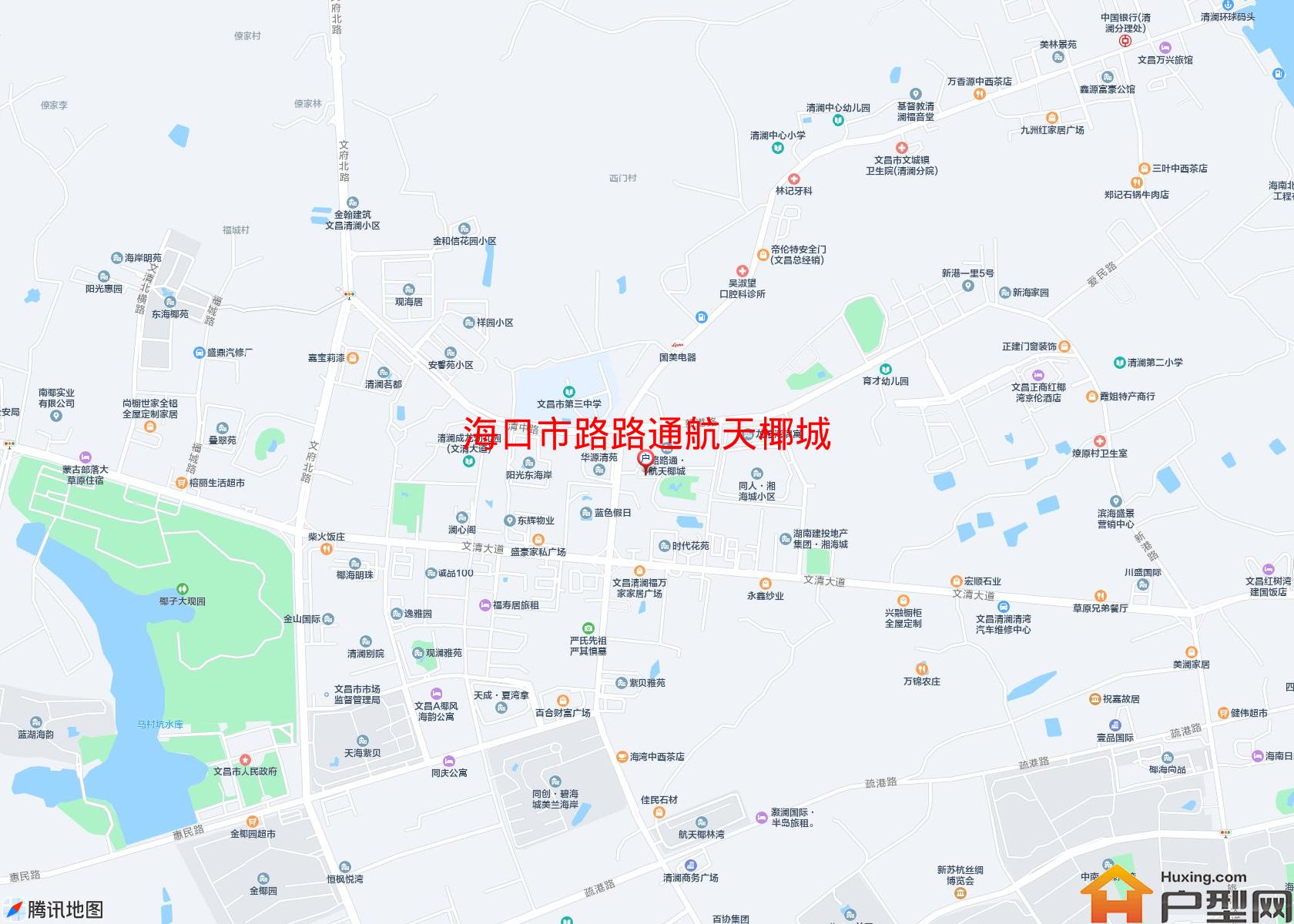 路路通航天椰城小区 - 户型网