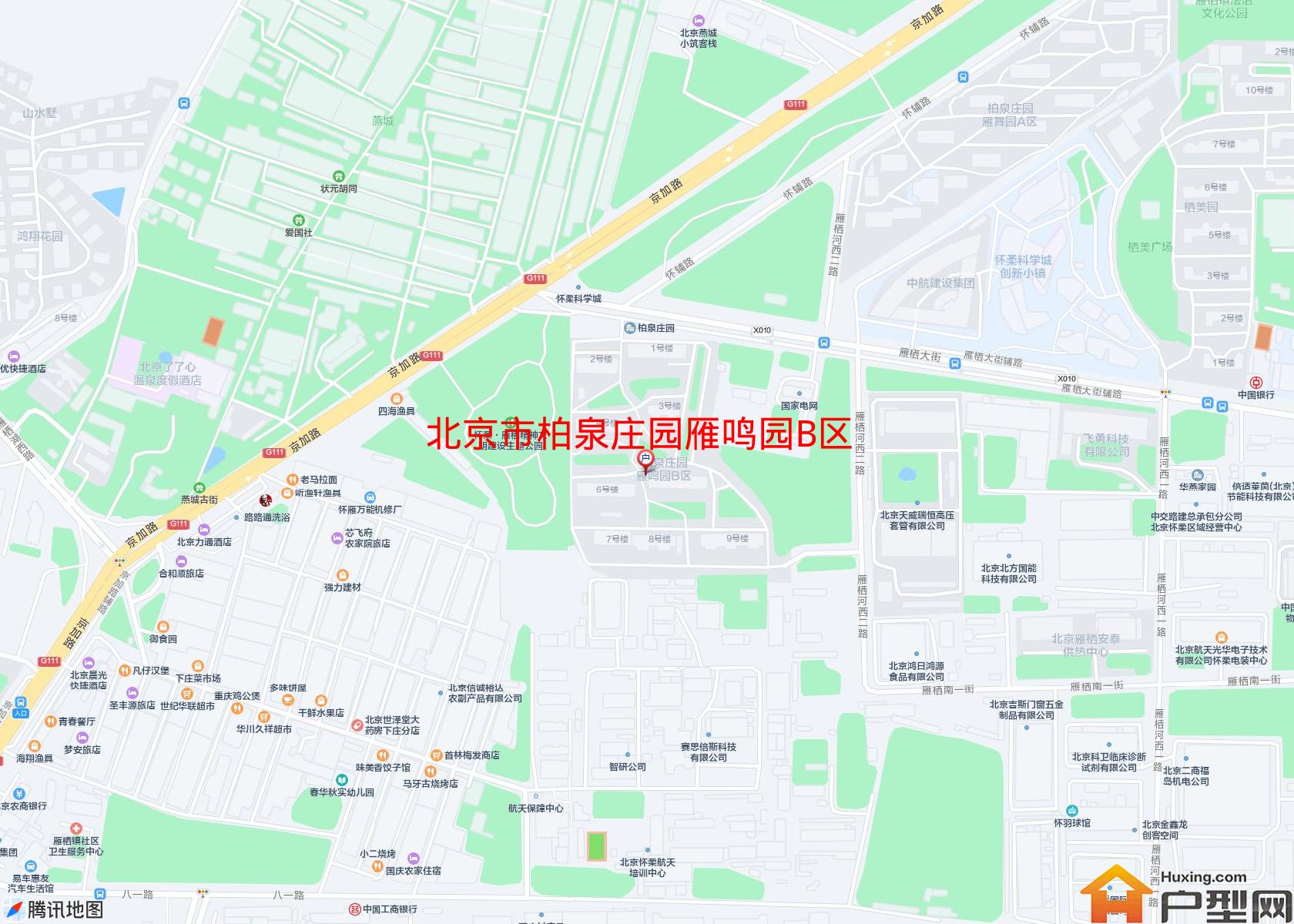 柏泉庄园雁鸣园B区小区 - 户型网