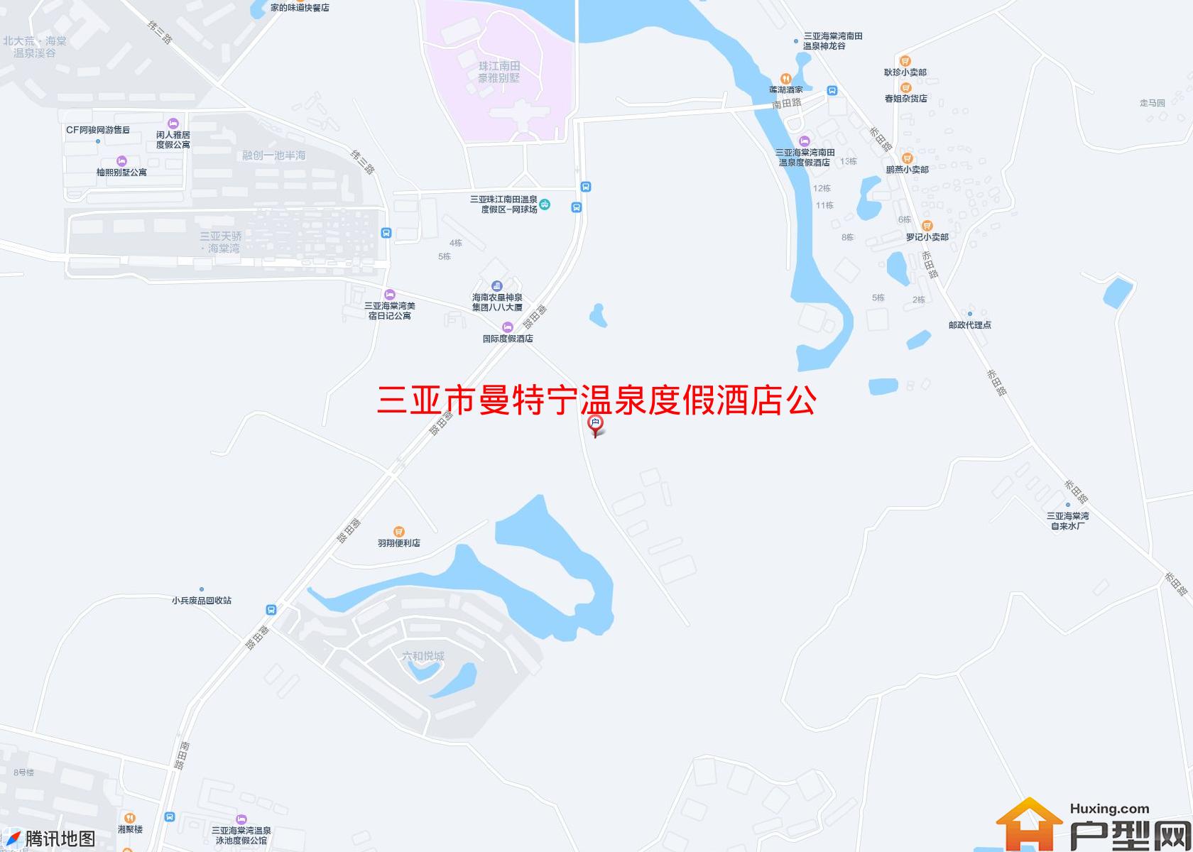曼特宁温泉度假酒店公寓小区 - 户型网