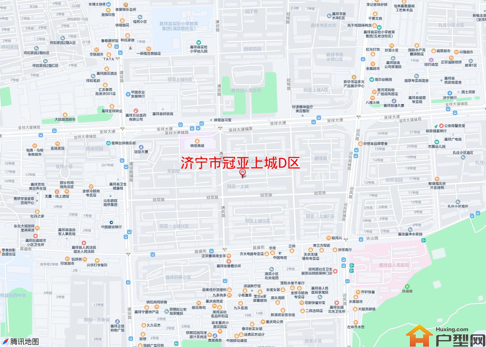 冠亚上城D区小区 - 户型网