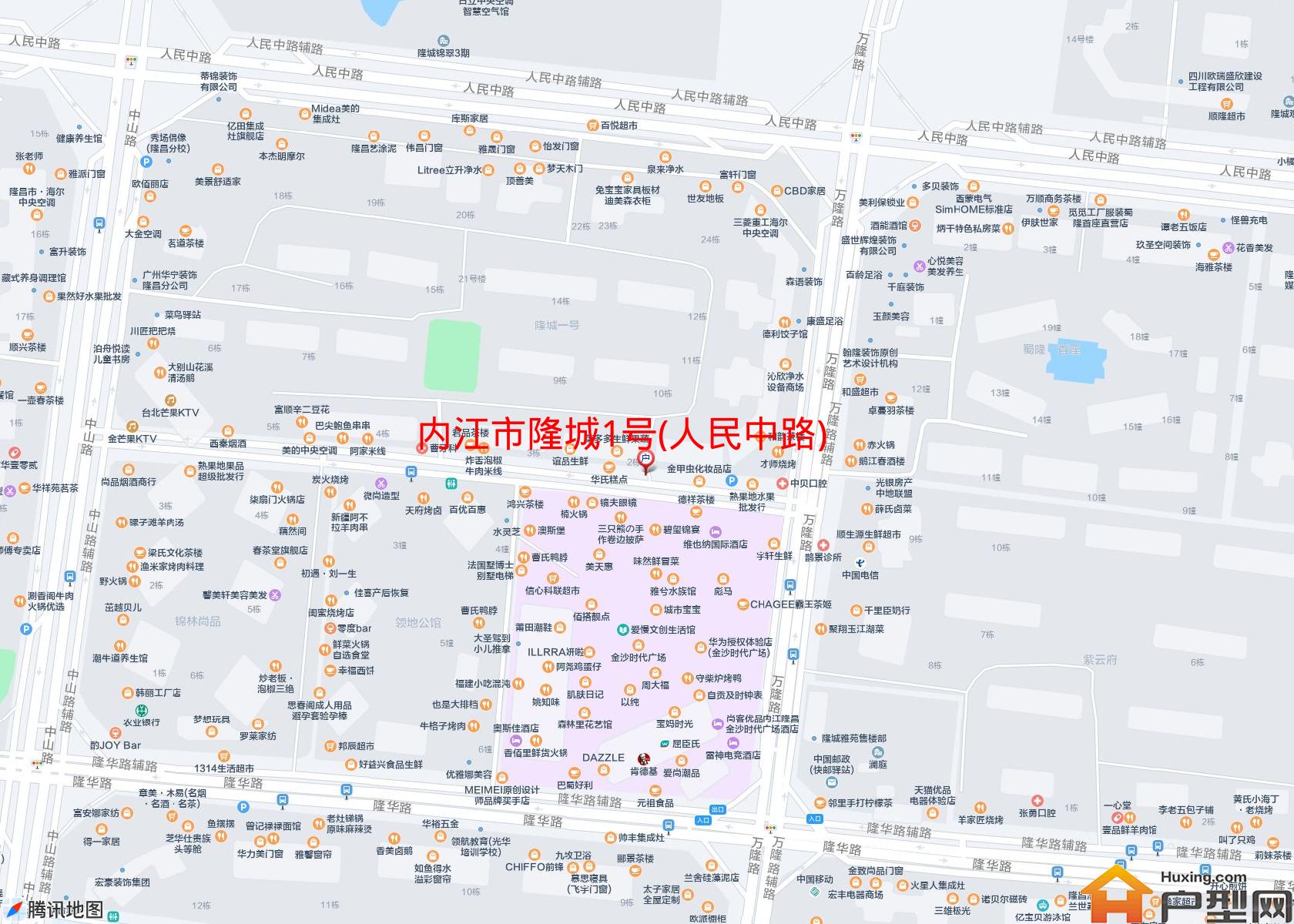 隆城1号(人民中路)小区 - 户型网