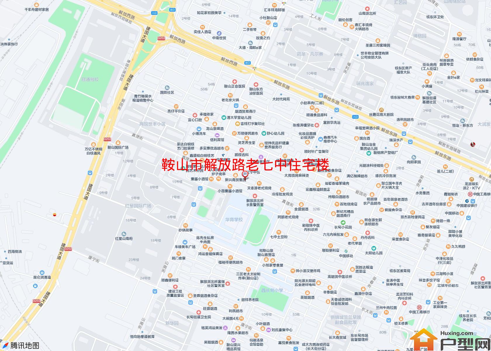 解放路老七中住宅楼小区 - 户型网