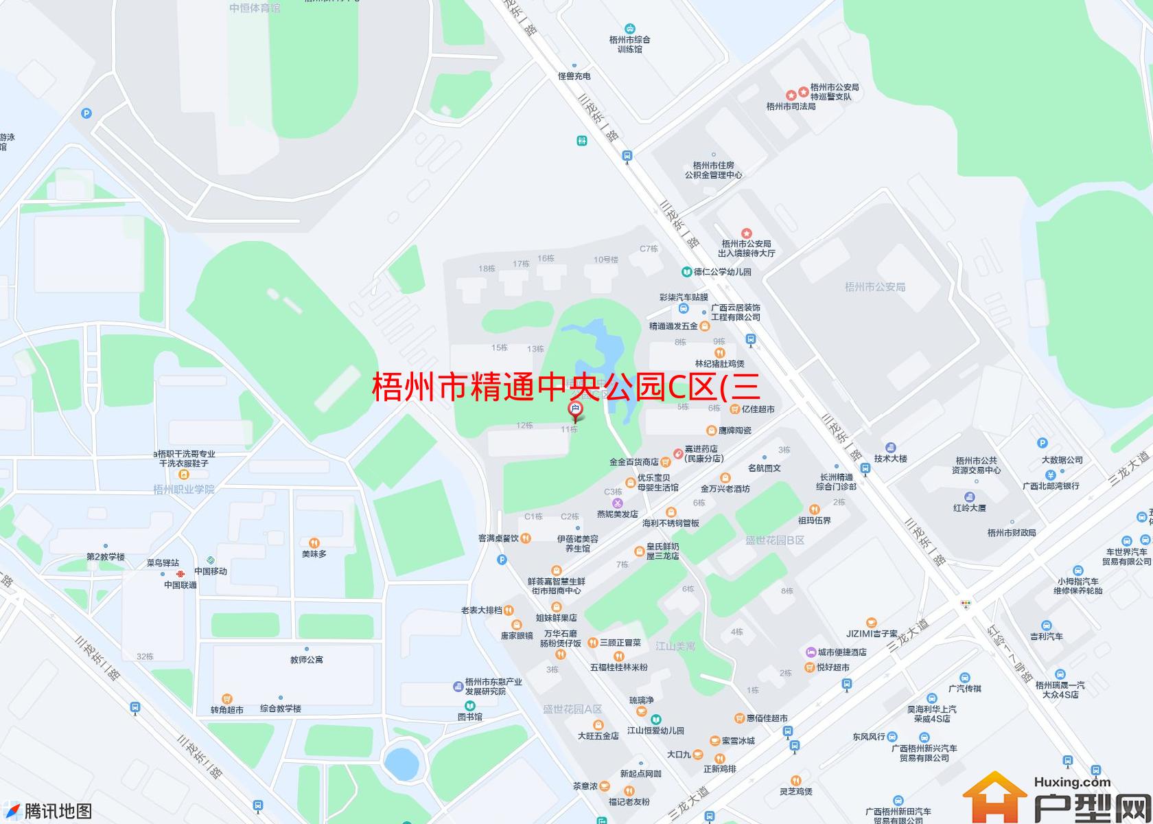 精通中央公园C区(三龙大道)小区 - 户型网