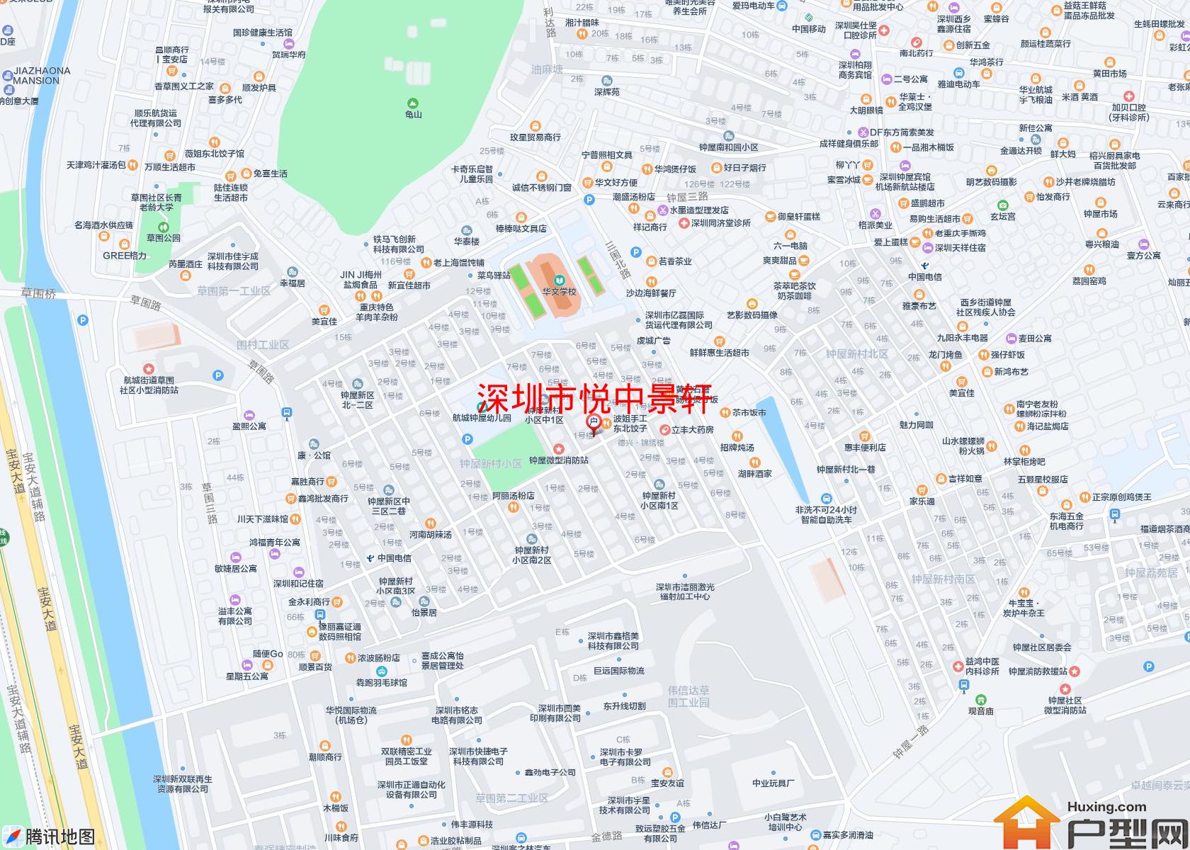 悦中景轩小区 - 户型网