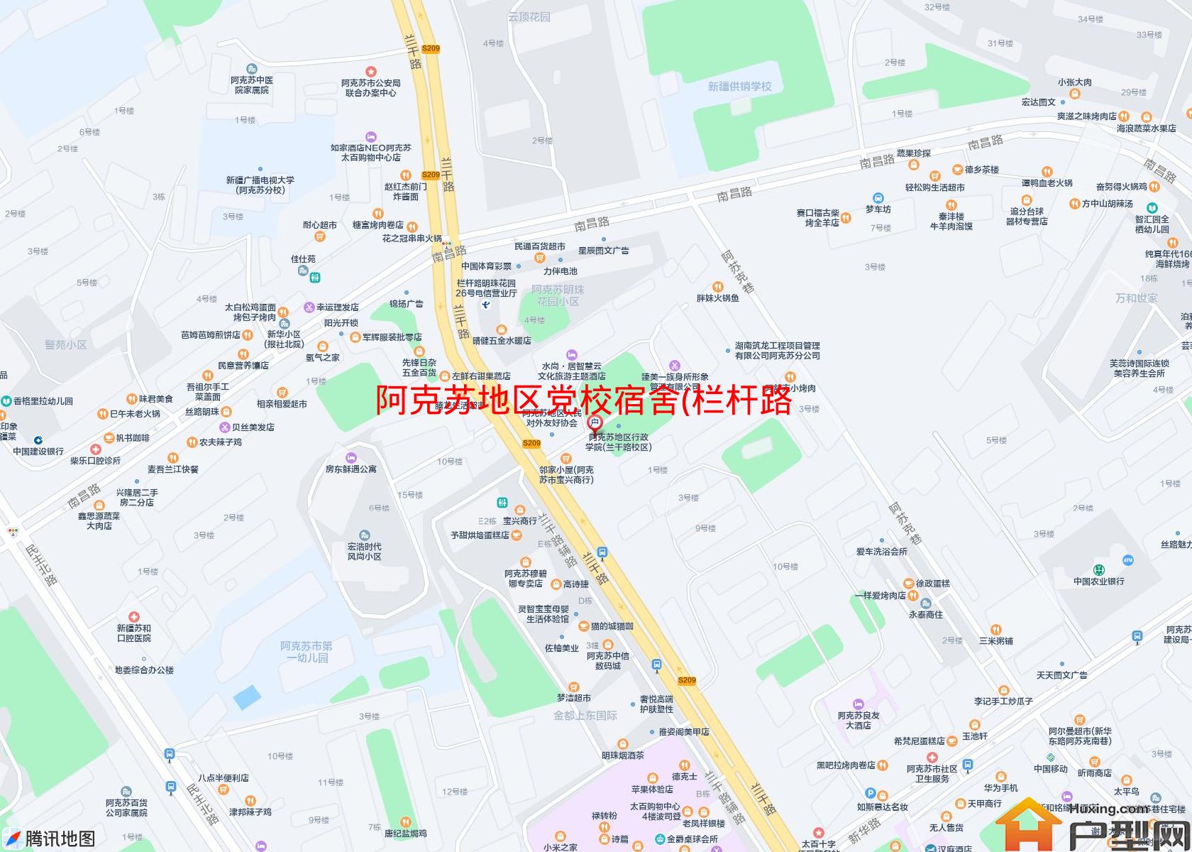 党校宿舍(栏杆路)小区 - 户型网