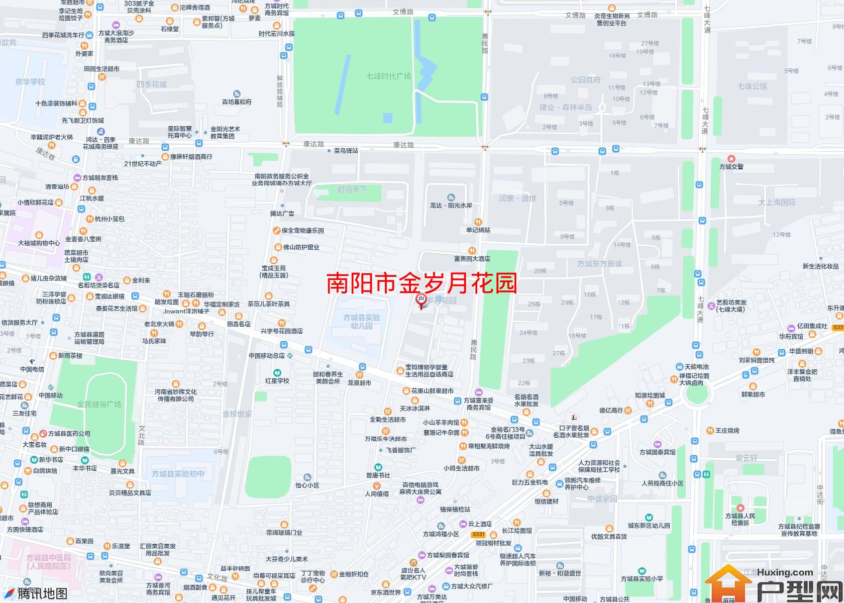 金岁月花园小区 - 户型网