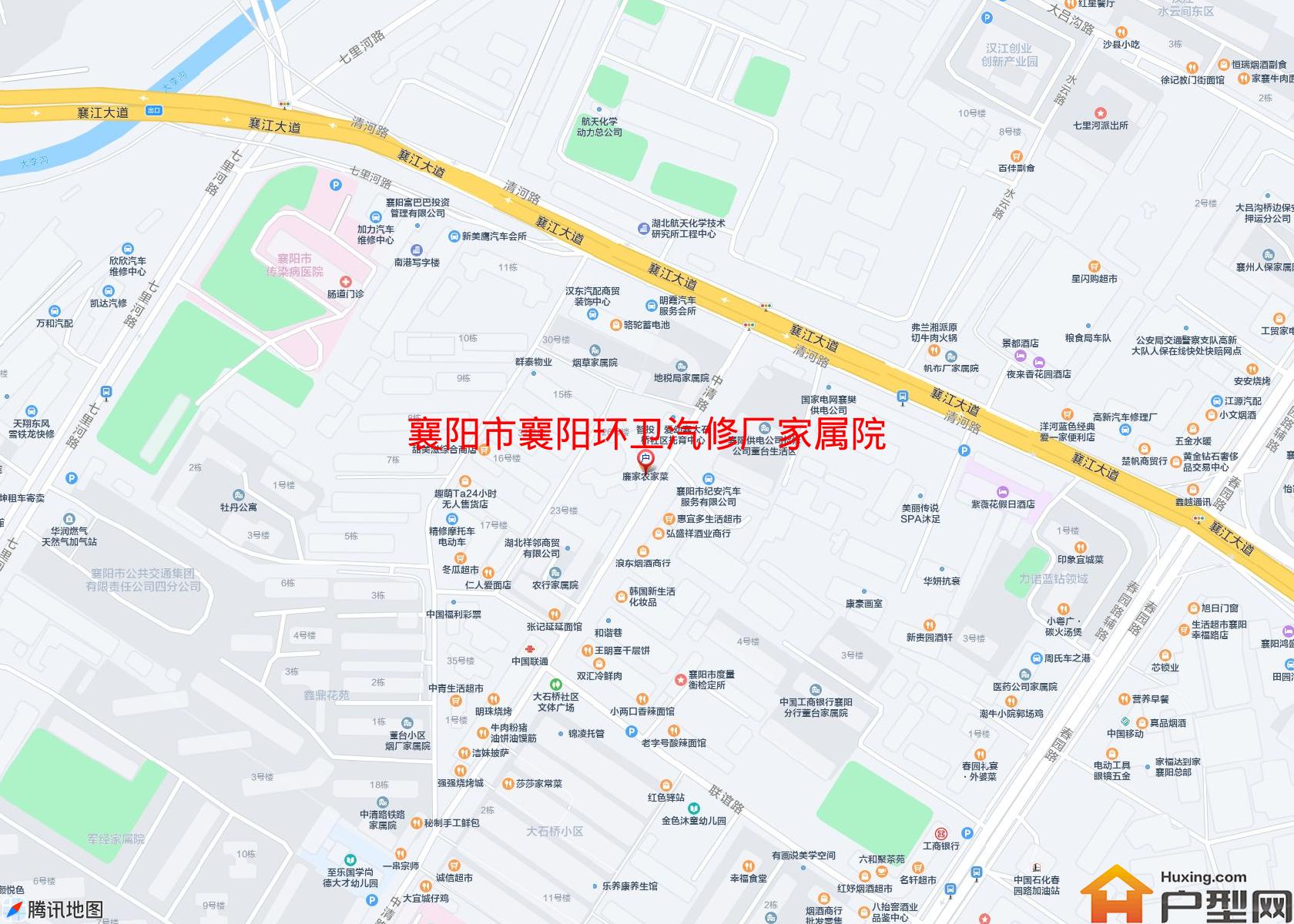 襄阳环卫汽修厂家属院小区 - 户型网