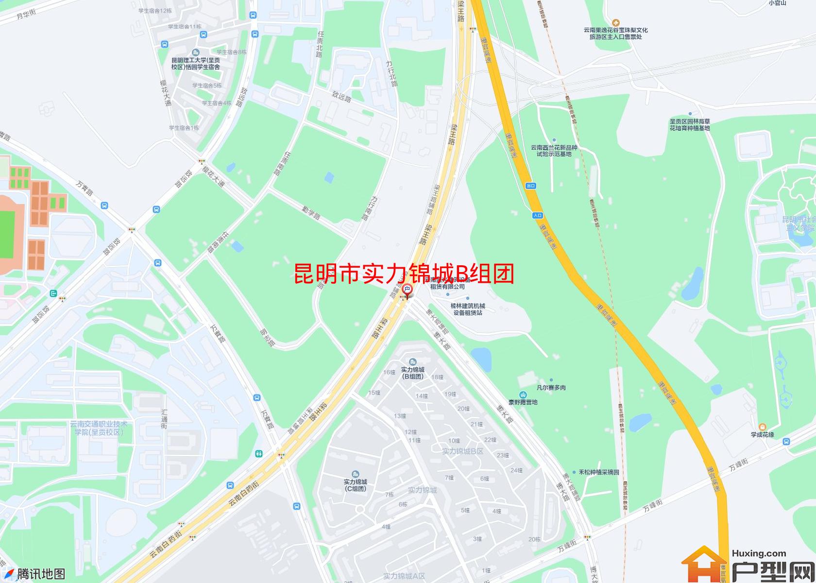 实力锦城B组团小区 - 户型网