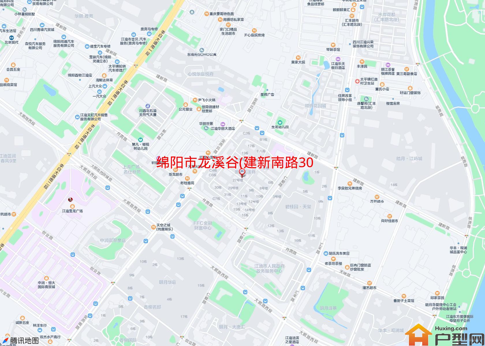 龙溪谷(建新南路300号)小区 - 户型网