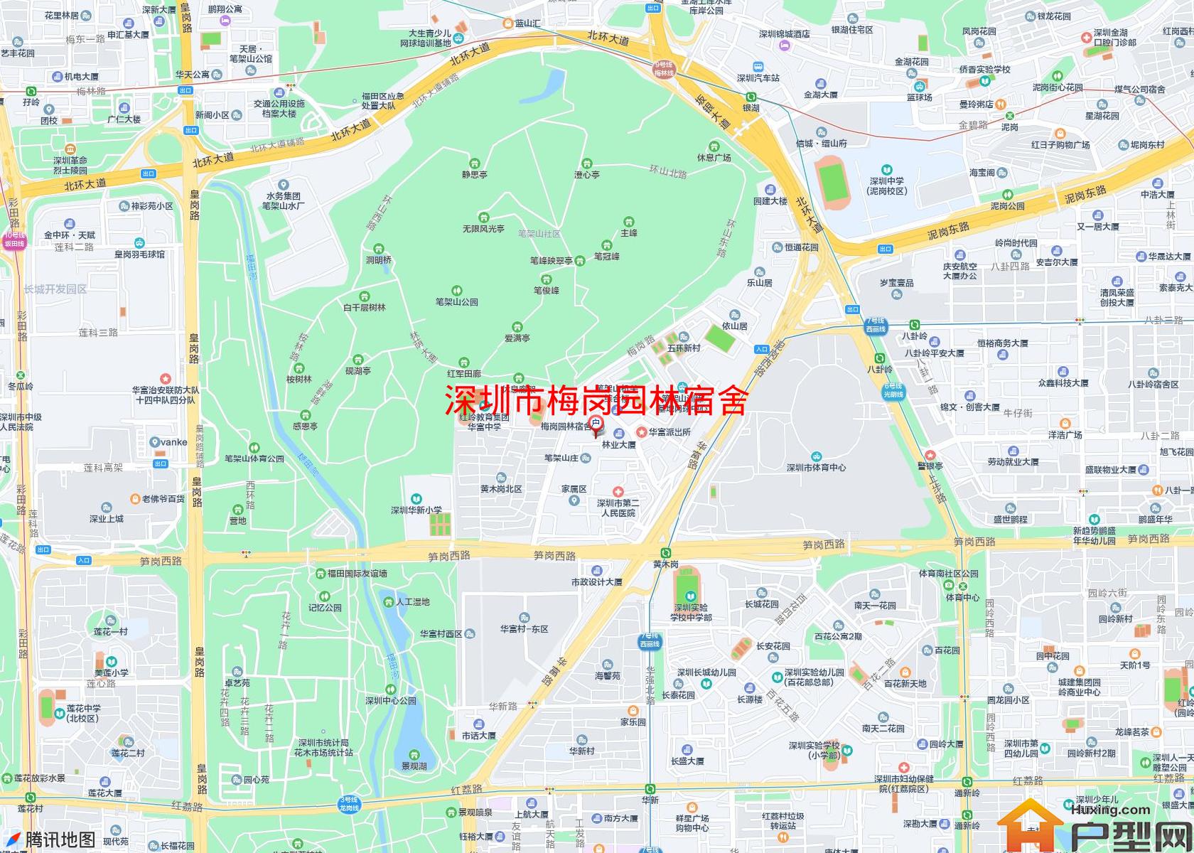 梅岗园林宿舍小区 - 户型网
