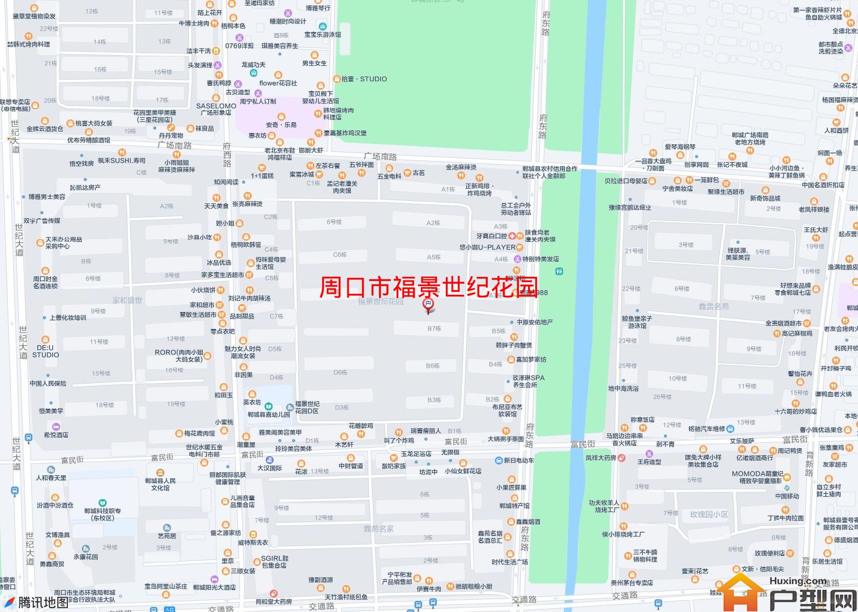 福景世纪花园小区 - 户型网