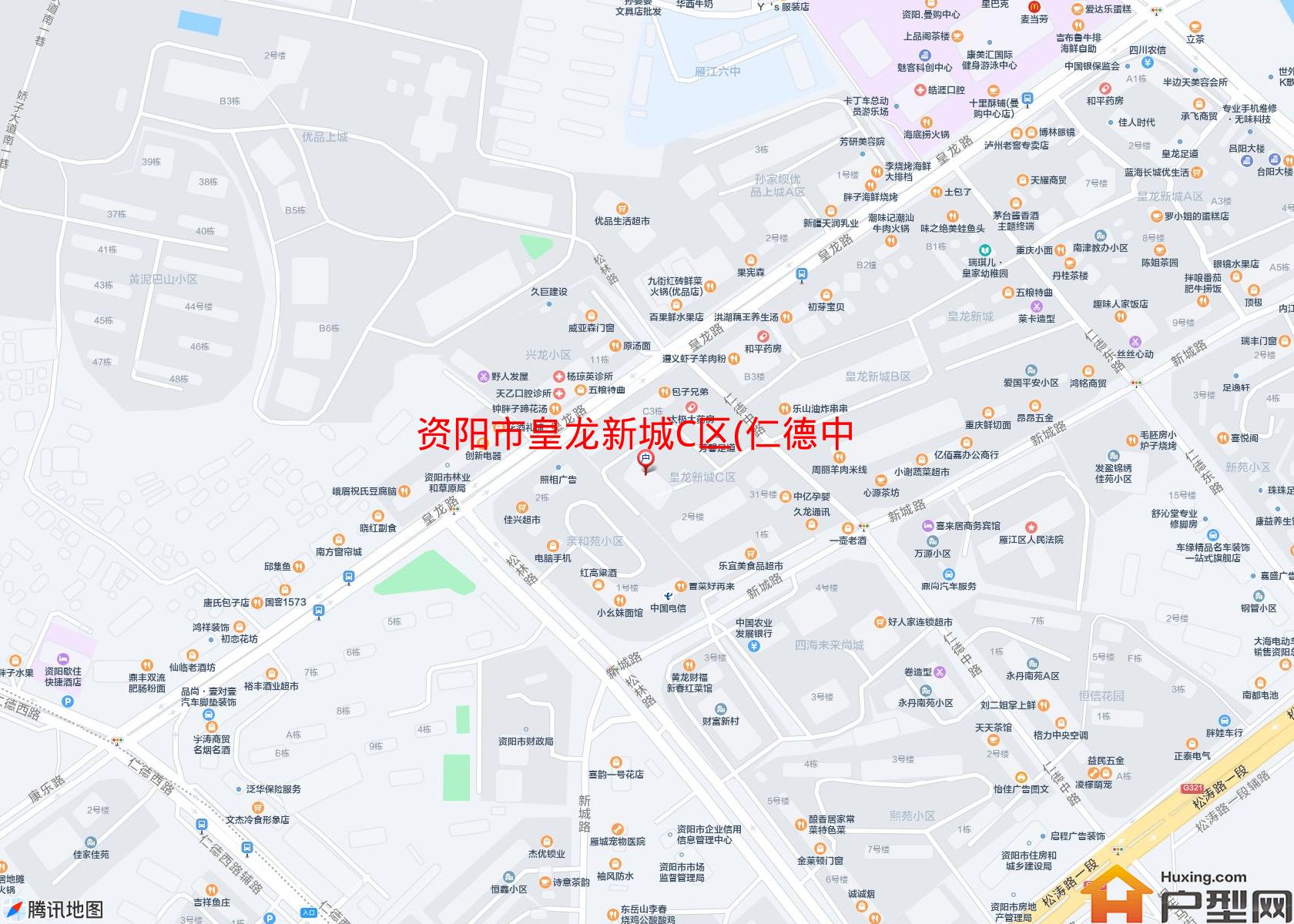皇龙新城C区(仁德中路22号)小区 - 户型网