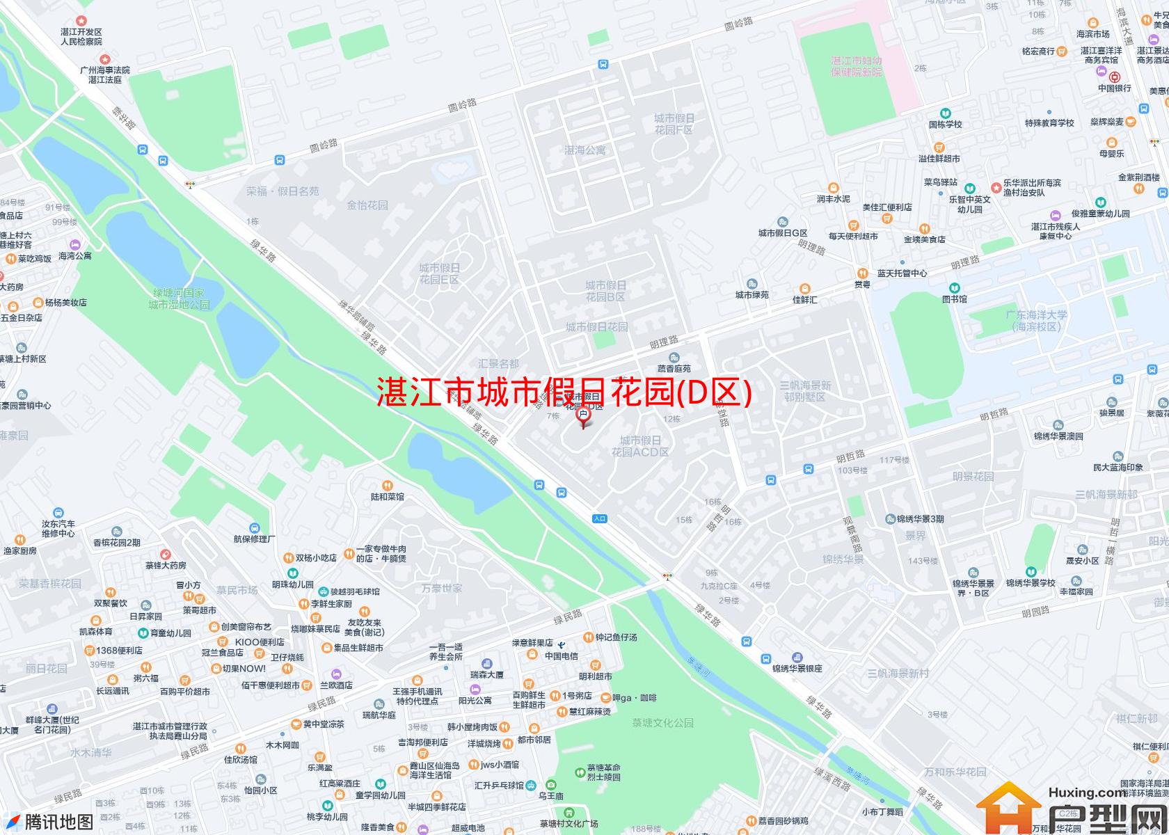 城市假日花园(D区)小区 - 户型网