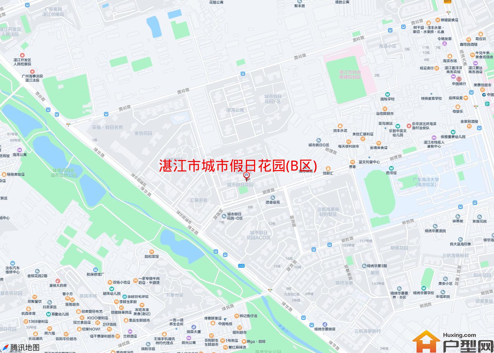 城市假日花园(B区)小区 - 户型网