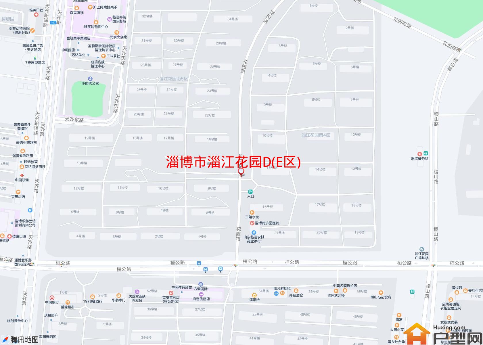 淄江花园D(E区)小区 - 户型网