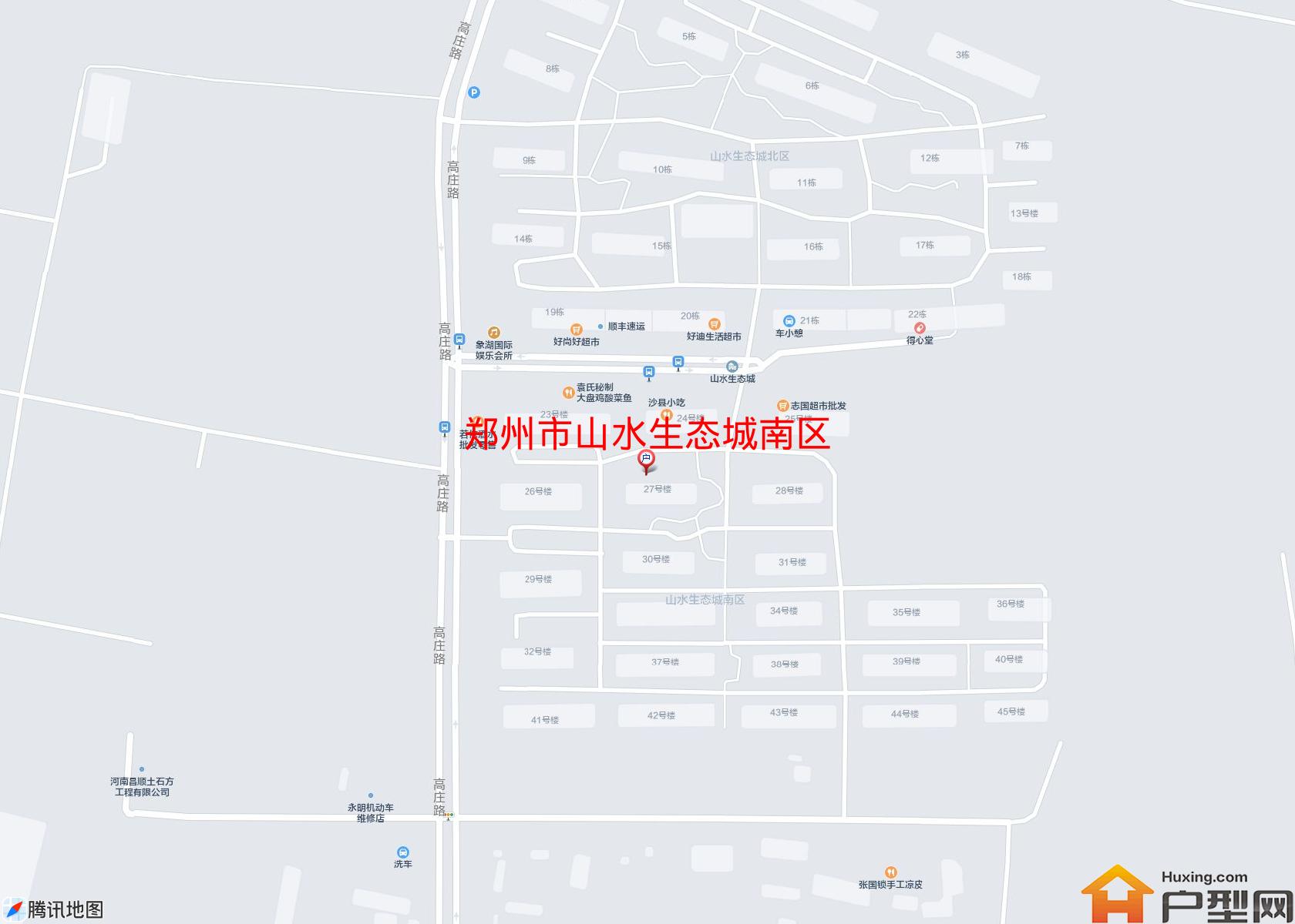 山水生态城南区小区 - 户型网