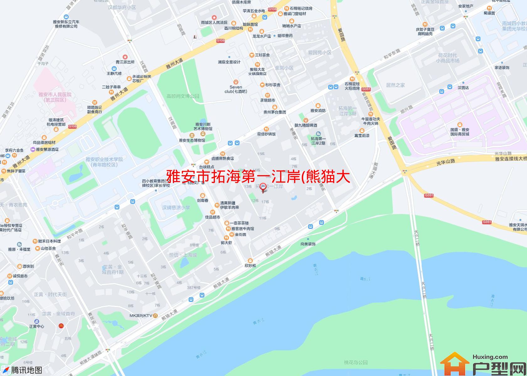 拓海第一江岸(熊猫大道)小区 - 户型网