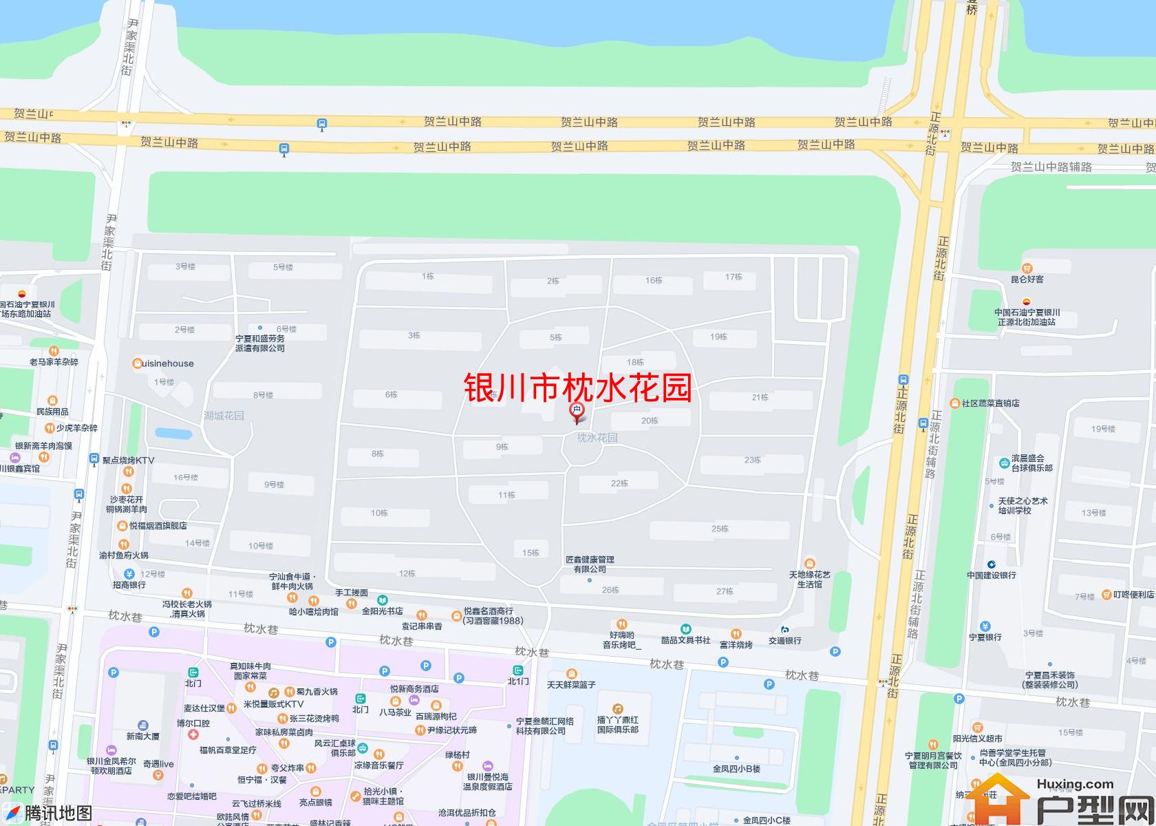 枕水花园小区 - 户型网