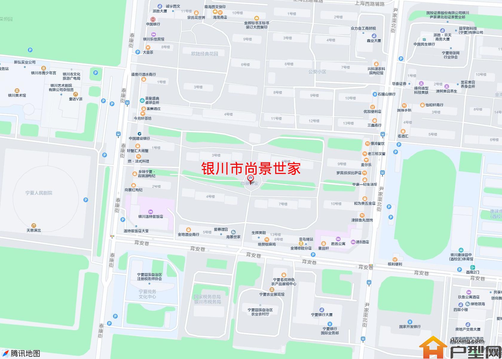 尚景世家小区 - 户型网