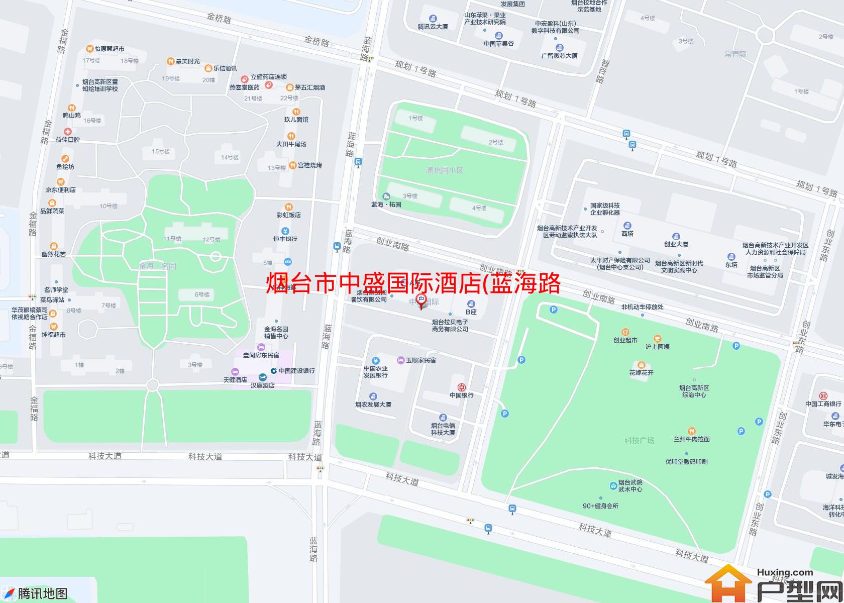 中盛国际酒店(蓝海路)小区 - 户型网